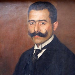 "Portrait of an Ancestor" paintings from the 20th - Max Moreau 1924