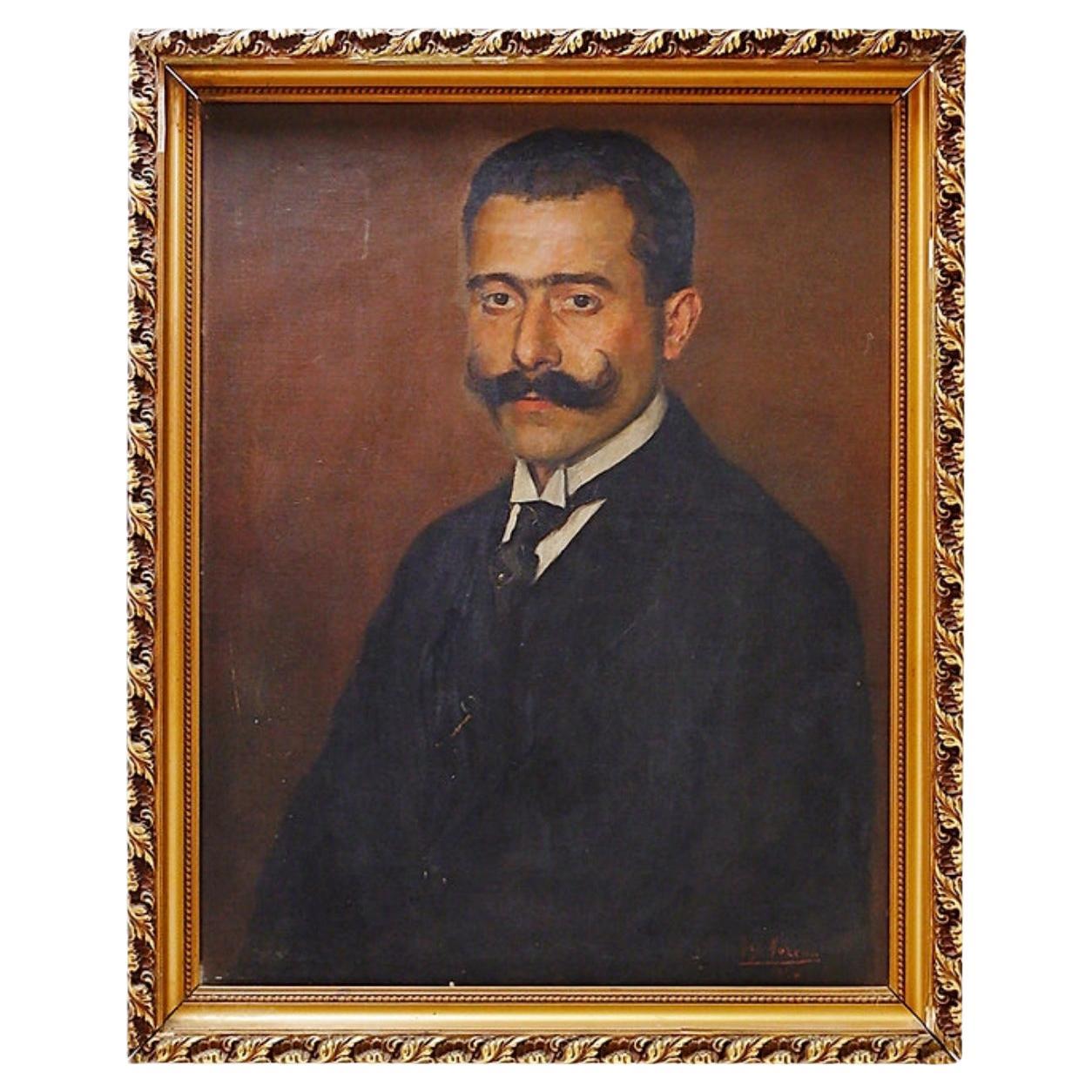 "Portrait of an Ancestor" paintings from the 20th - Max Moreau 1924