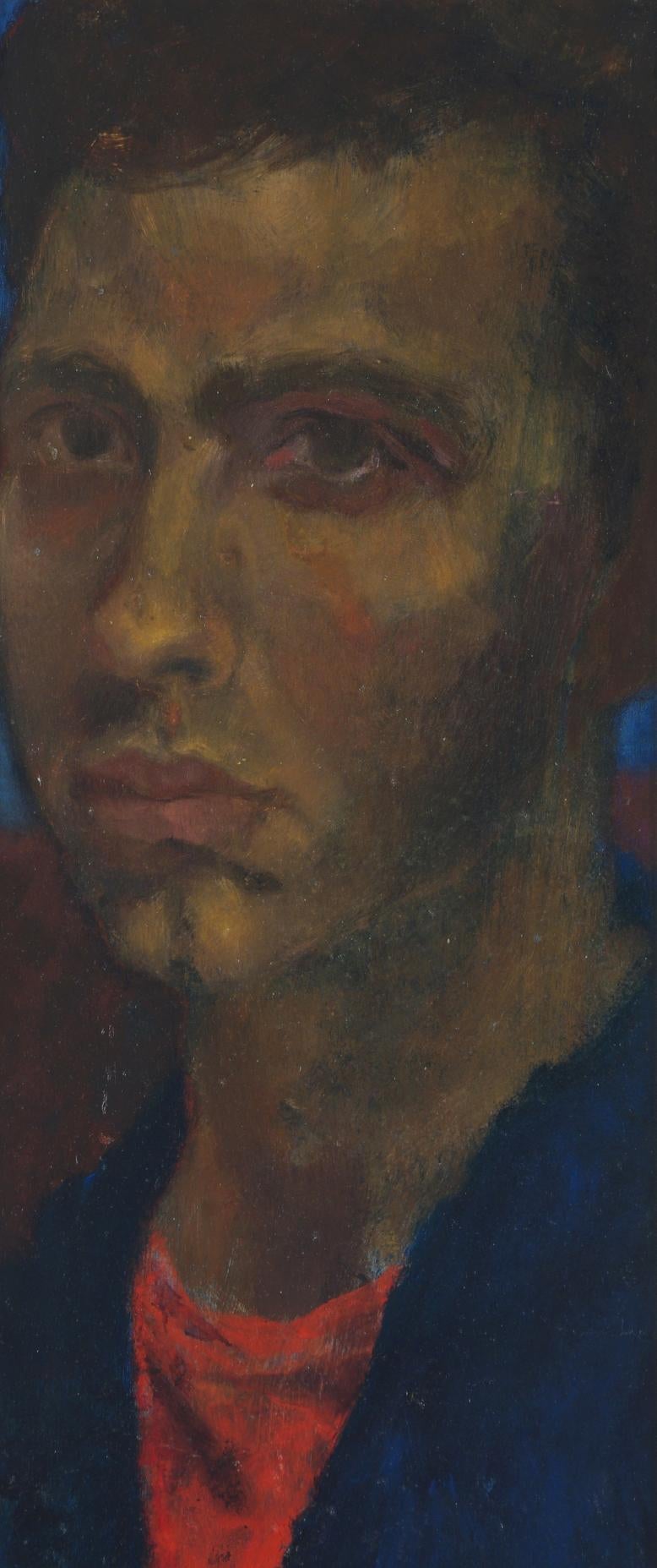 Mid-Century Modern Portrait of an Artist, Attributed to Arno Mohr, ‘1910-2001’, Dated 1951 For Sale
