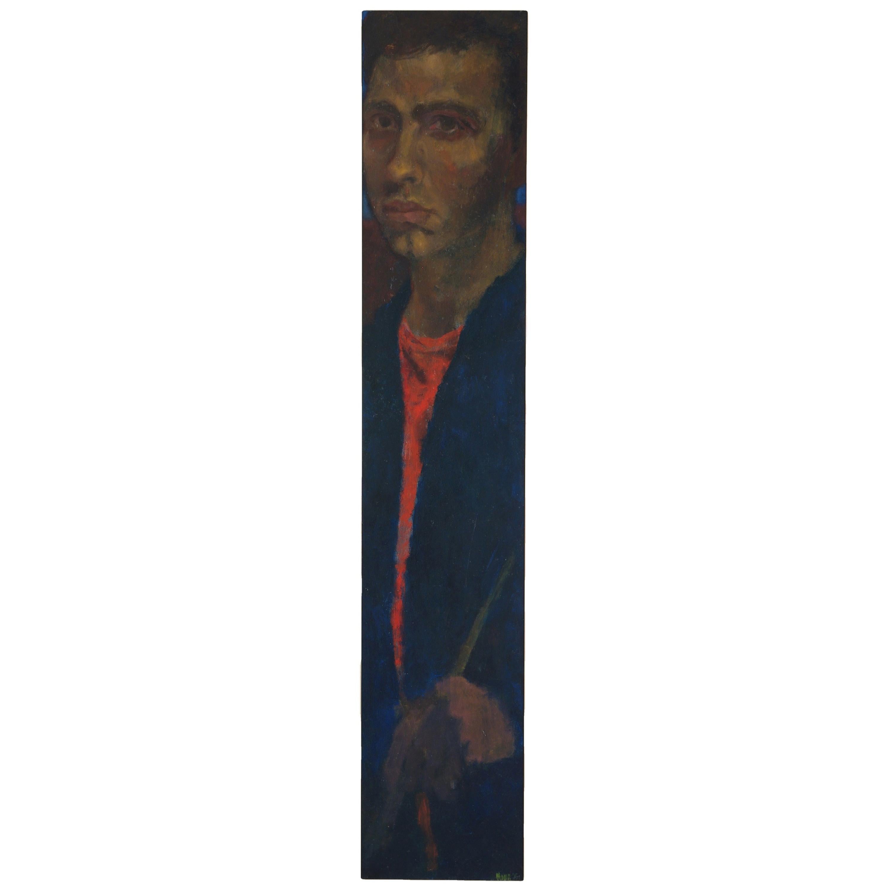 Portrait of an Artist, Attributed to Arno Mohr, ‘1910-2001’, Dated 1951 For Sale