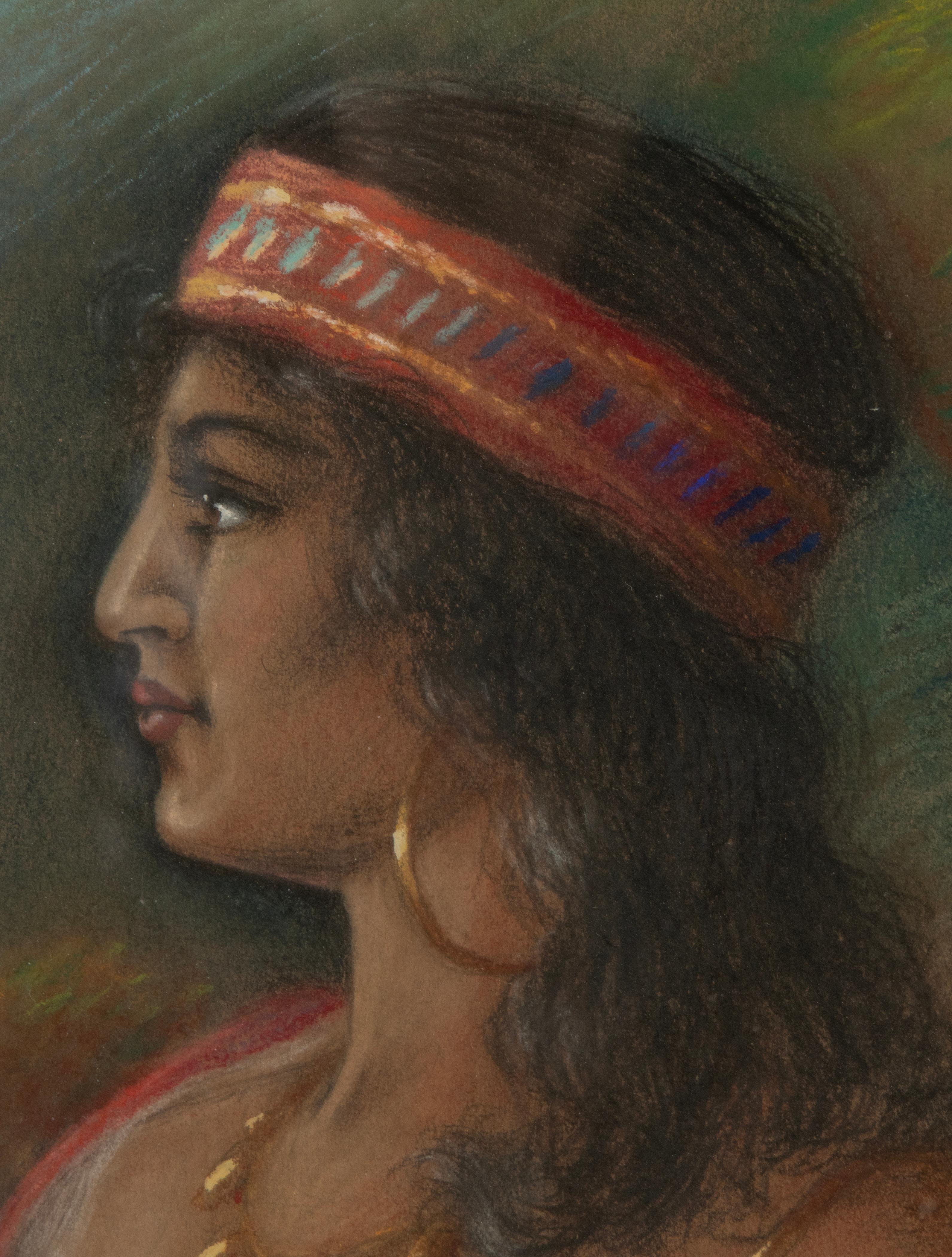 Portrait of an Eastern Lady, Gouache, George Marason 1911 3