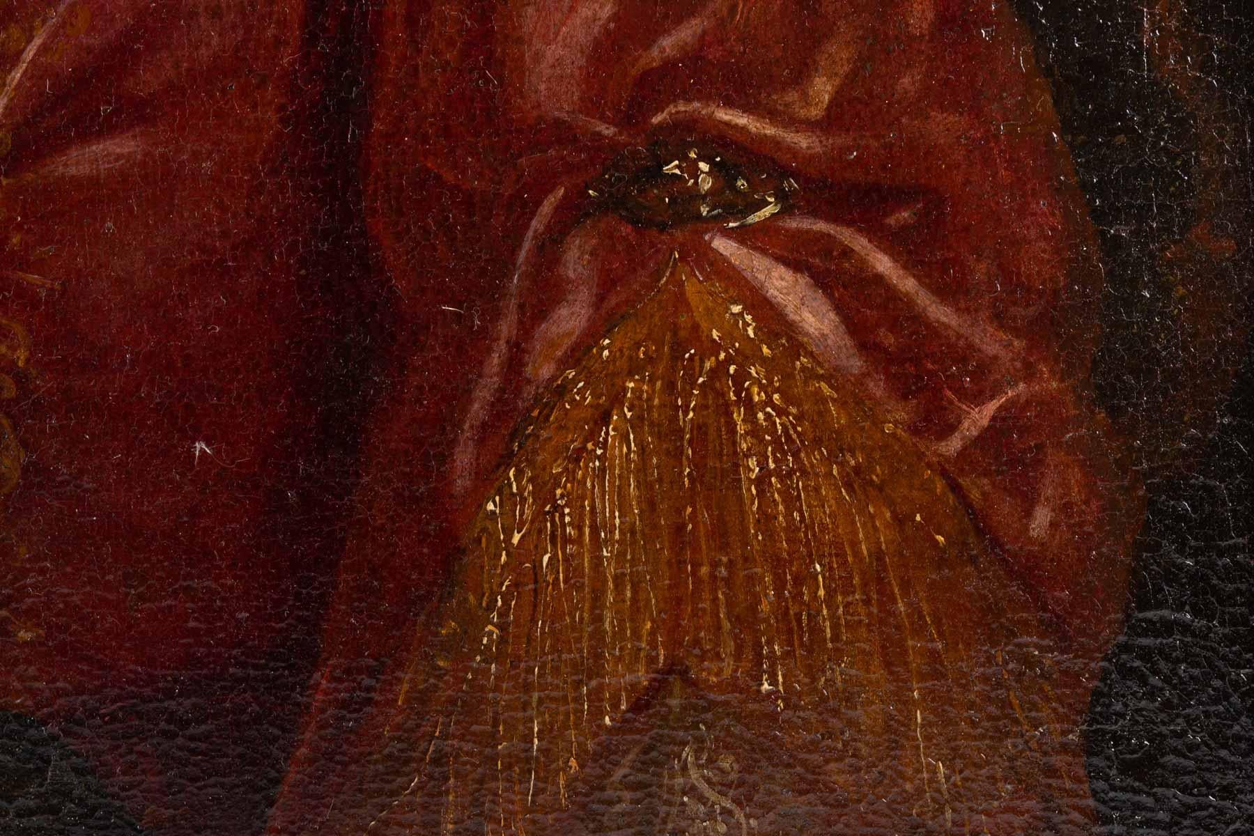 Canvas Portrait of an Elegant Woman, 17th Century
