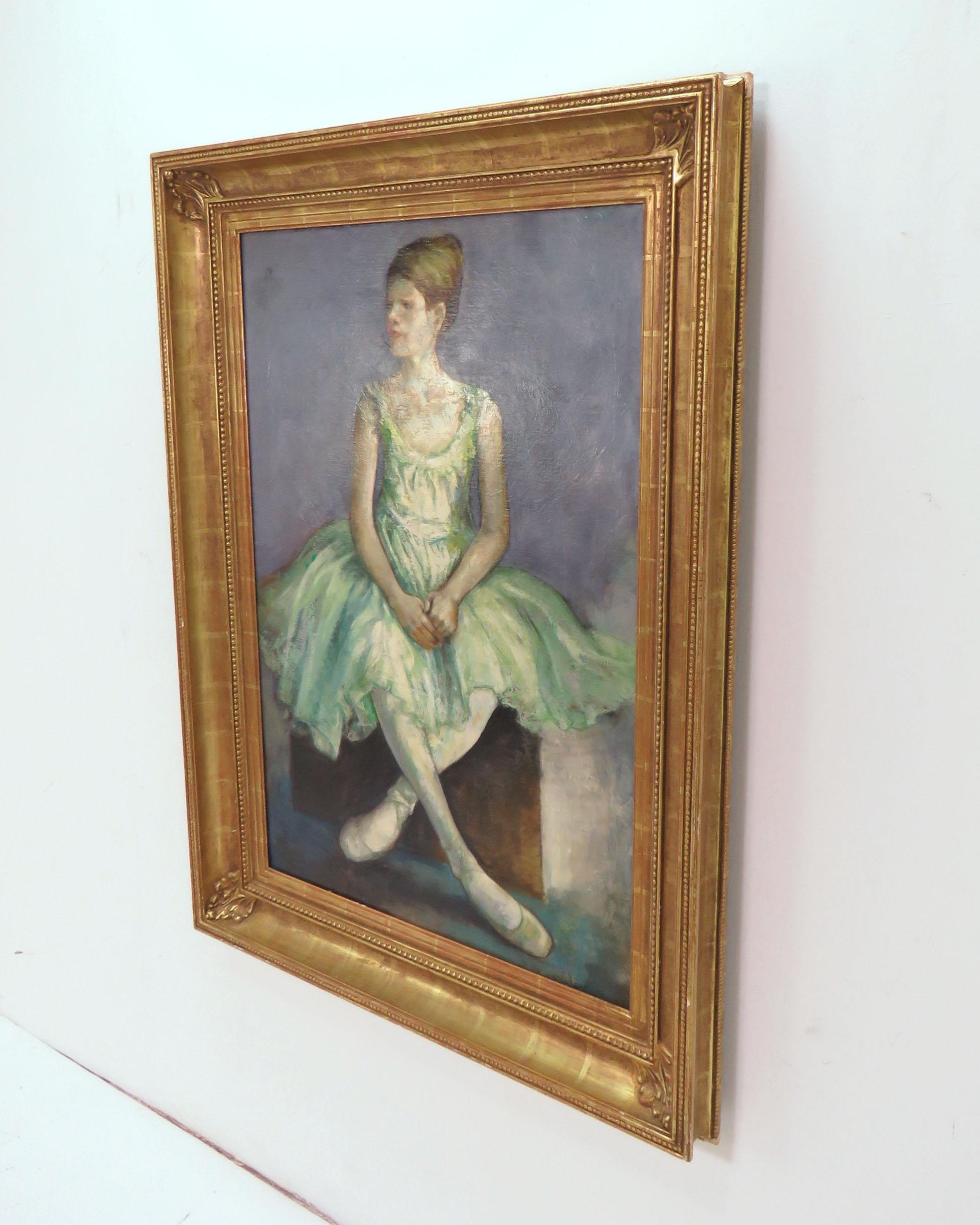 Portrait of an Elegant Young Ballerina by Charles Lanier, circa 1960s In Good Condition In Peabody, MA