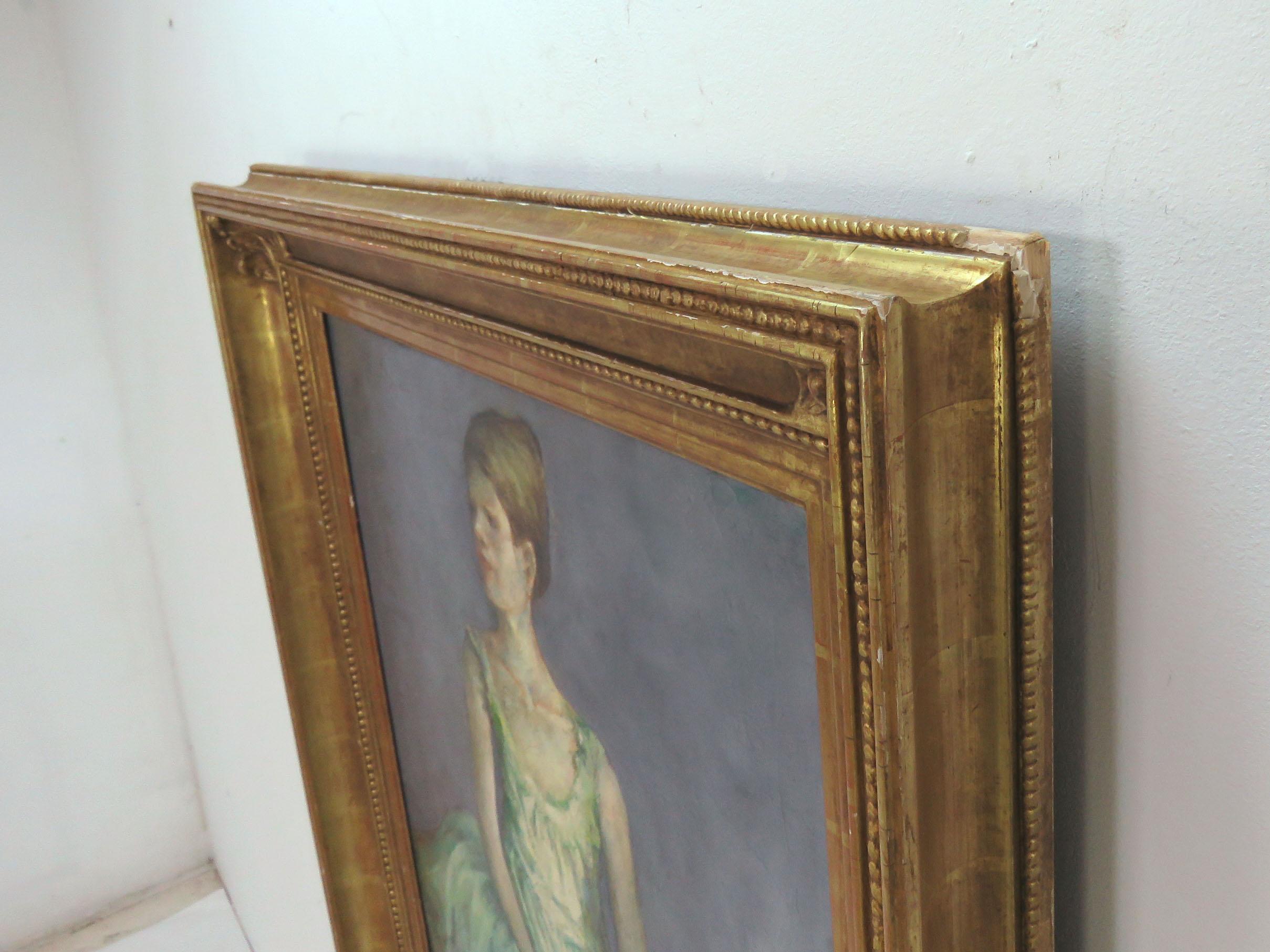 Mid-20th Century Portrait of an Elegant Young Ballerina by Charles Lanier, circa 1960s