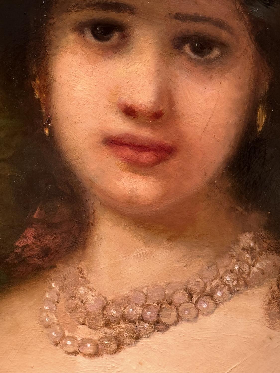 Portrait of an Oriental Young Woman, circa 1880. In Good Condition For Sale In PARIS, FR
