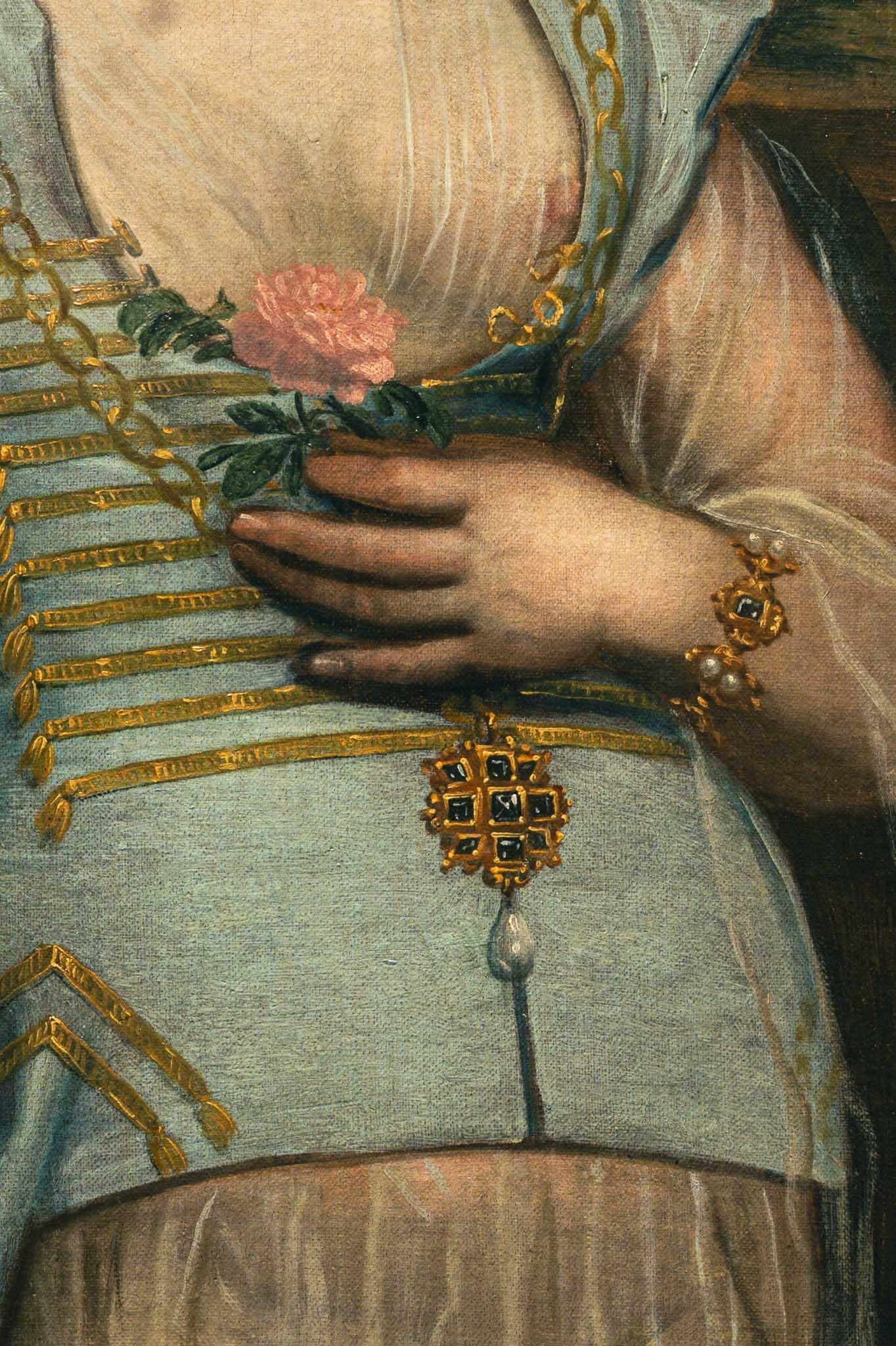 Retrato de una mujer de la élite otomana, Venetian School, Siglo XVII siglo XVIII y antes en venta