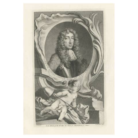 Portrait of Anthony Ashley Cooper, an English Politician, Philosopher and Writer