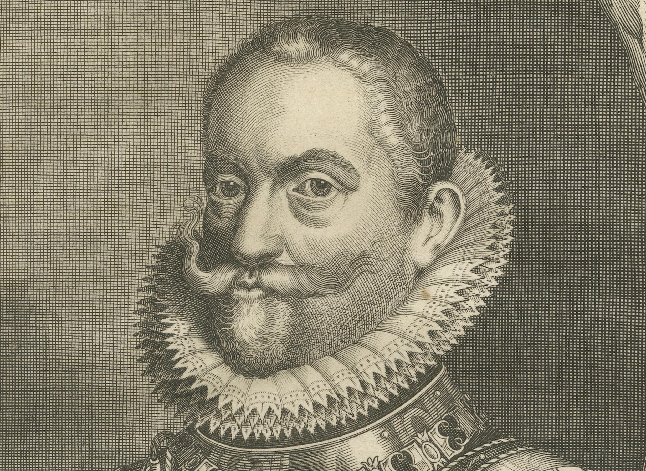 Gravé Portrait de l'archiduc Ernest d'Autriche - Gouverneur des Pays-Bas espagnols en vente