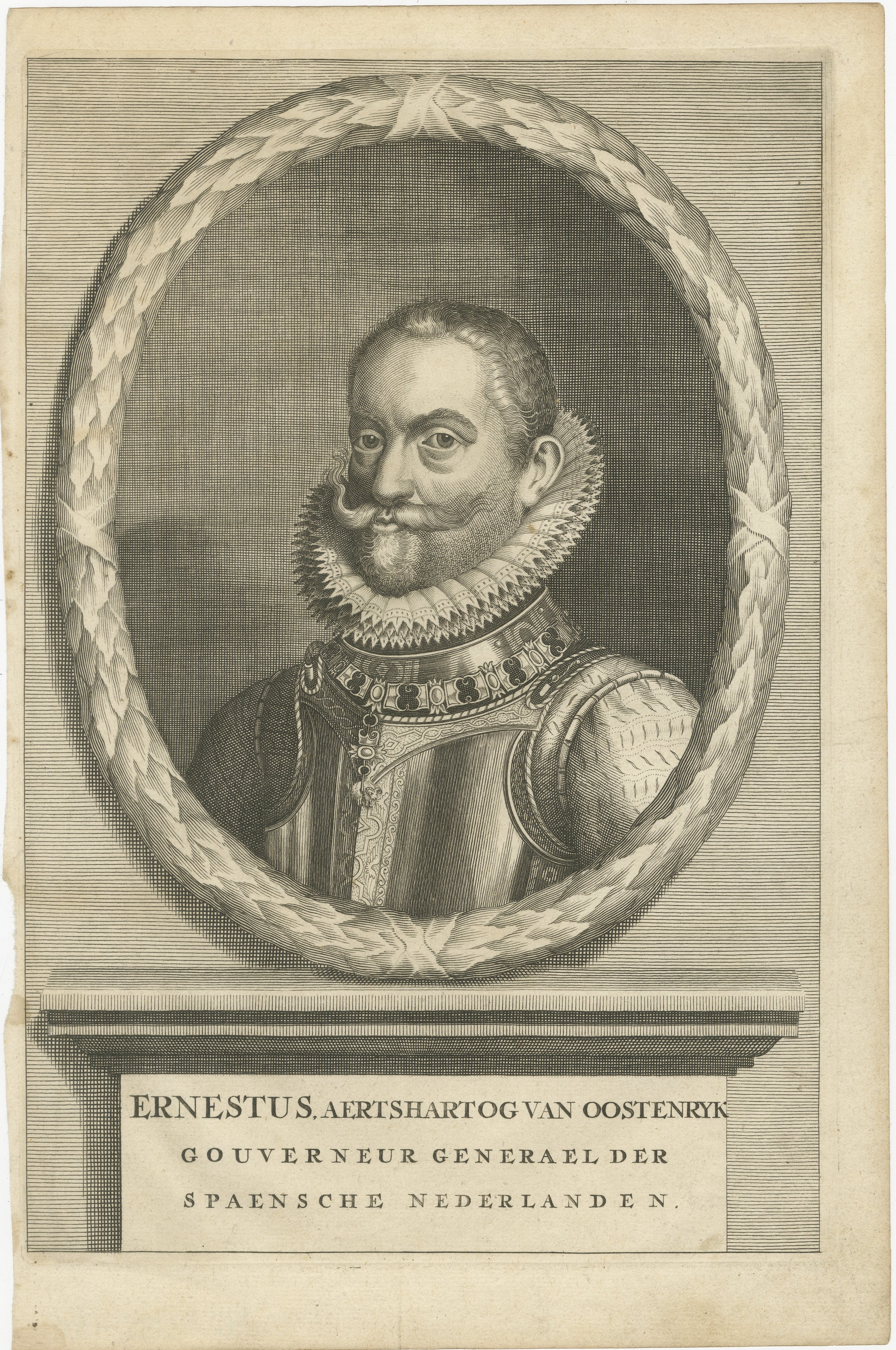 Portrait de l'archiduc Ernest d'Autriche - Gouverneur des Pays-Bas espagnols en vente