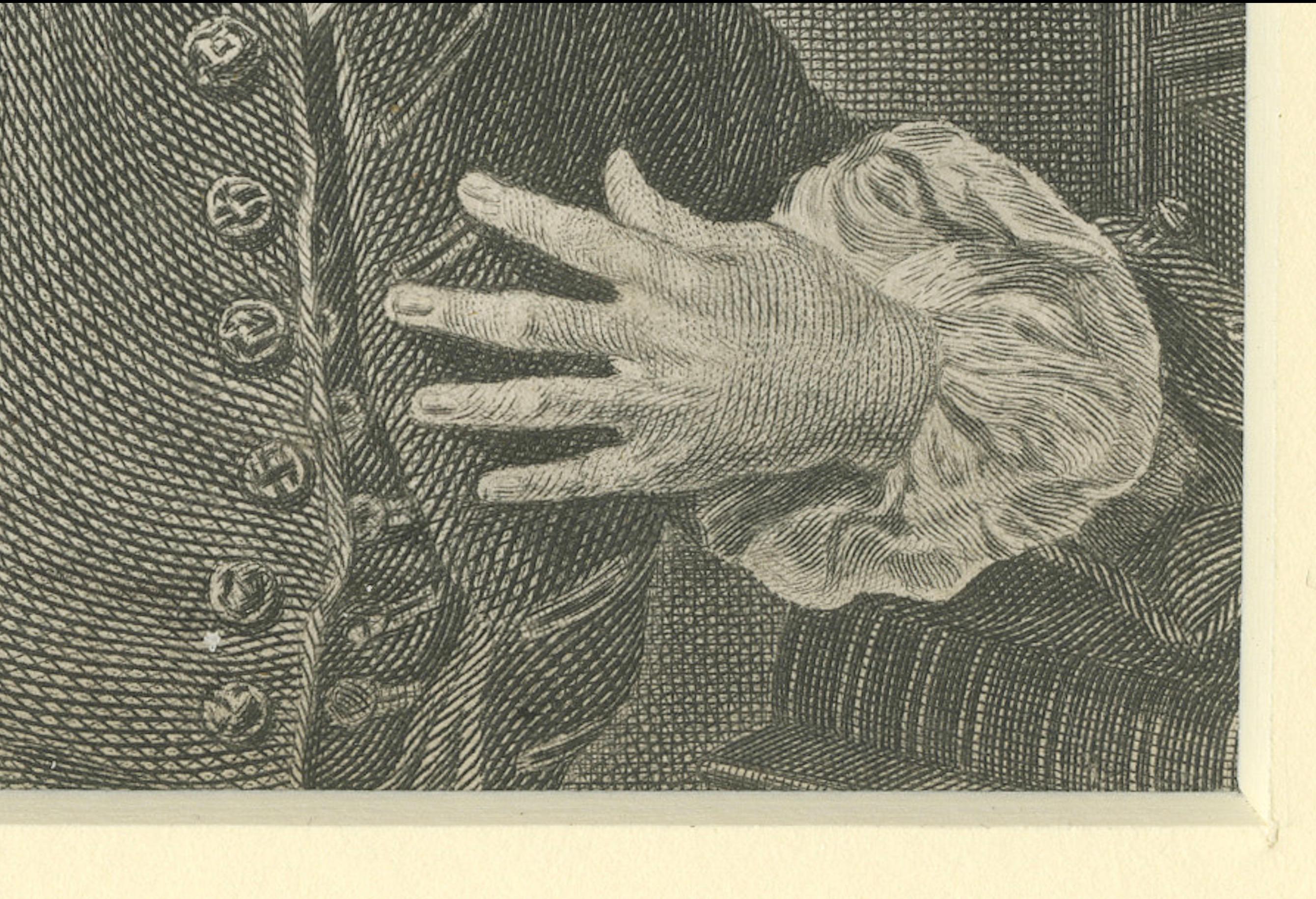 Porträt von Archibald Bower, schottischer Bibliothekar von Königin Caroline, um 1800 (Graviert) im Angebot