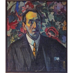 Portrait of August Vermeylen, Belgian Poet, by Achiel Van Sassenbrouck