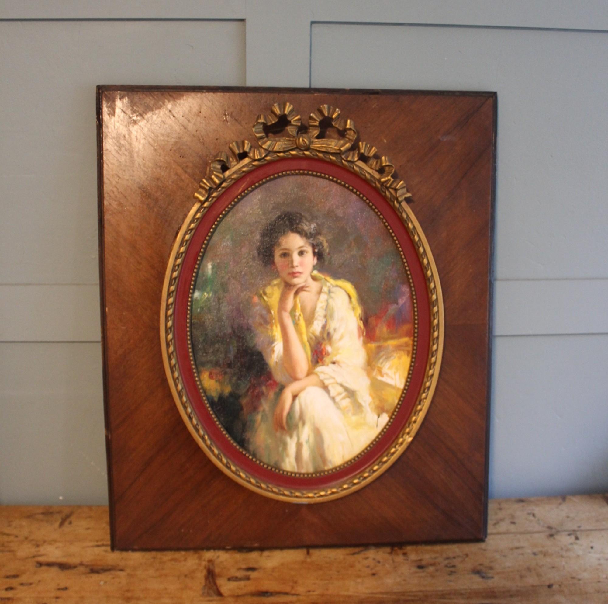 Porträt eines schönen italienischen Mädchens von Pino Daeni im Angebot 3