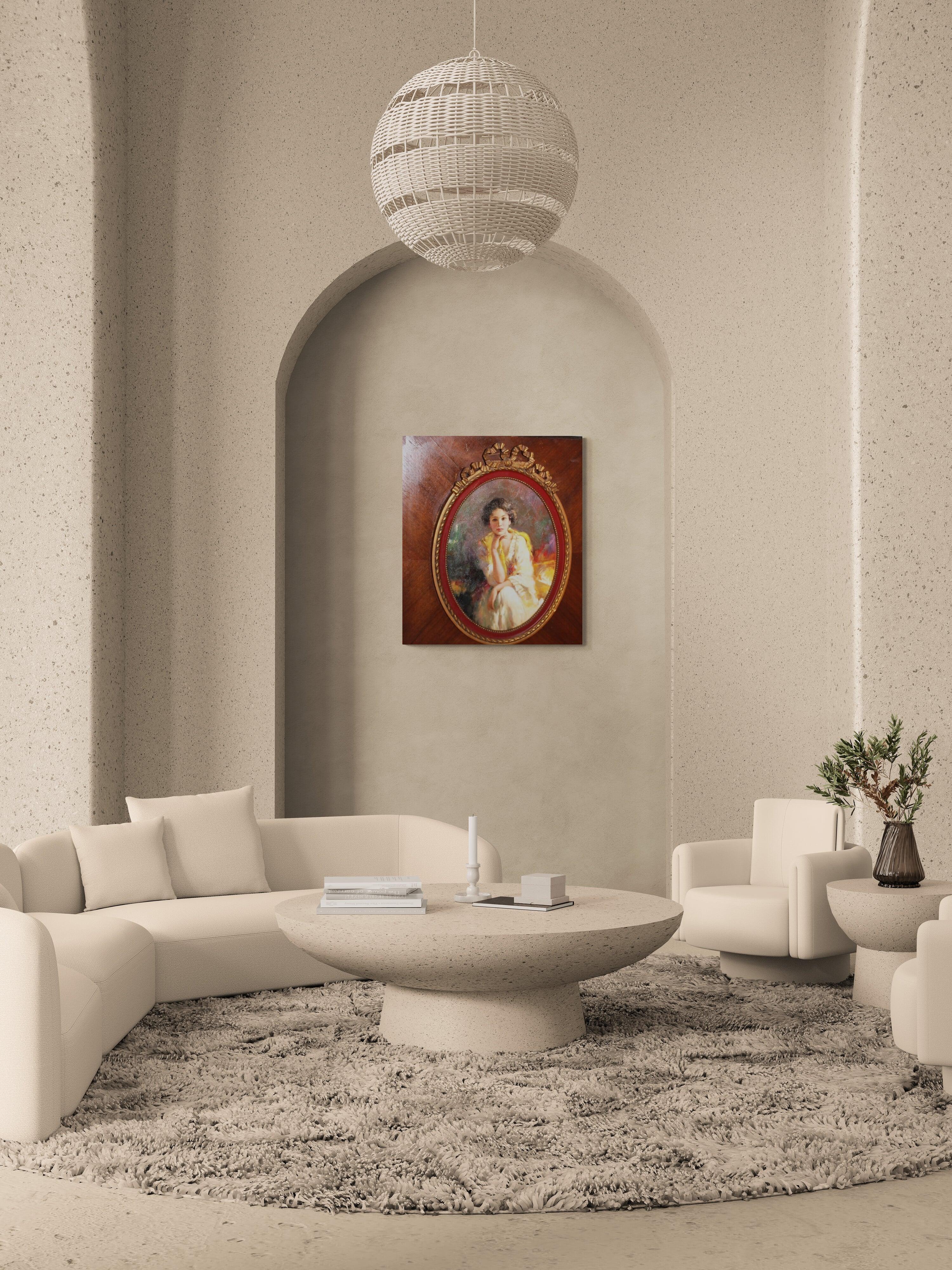 Porträt eines schönen italienischen Mädchens von Pino Daeni im Angebot 6