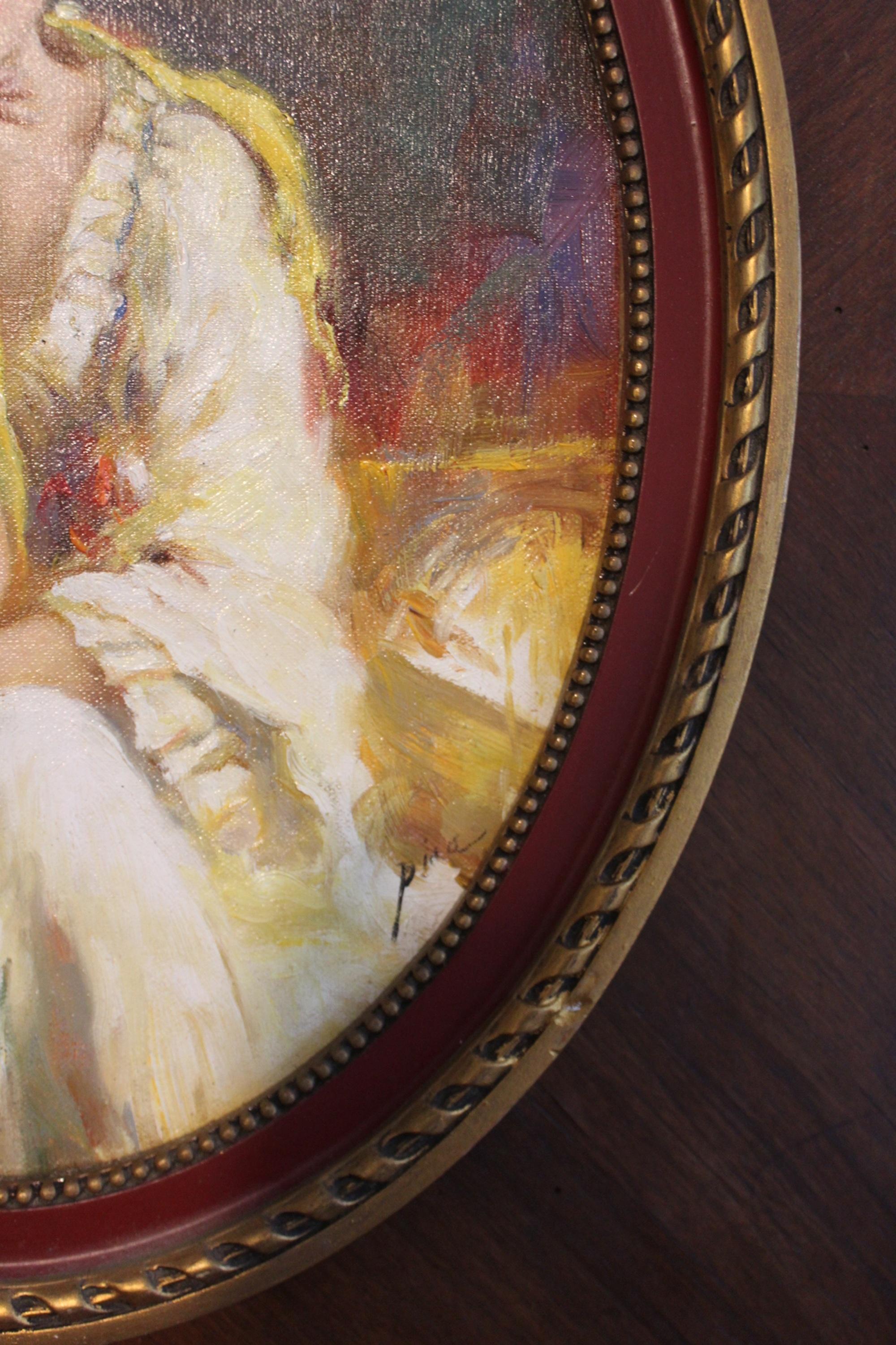 Porträt eines schönen italienischen Mädchens von Pino Daeni im Angebot 8