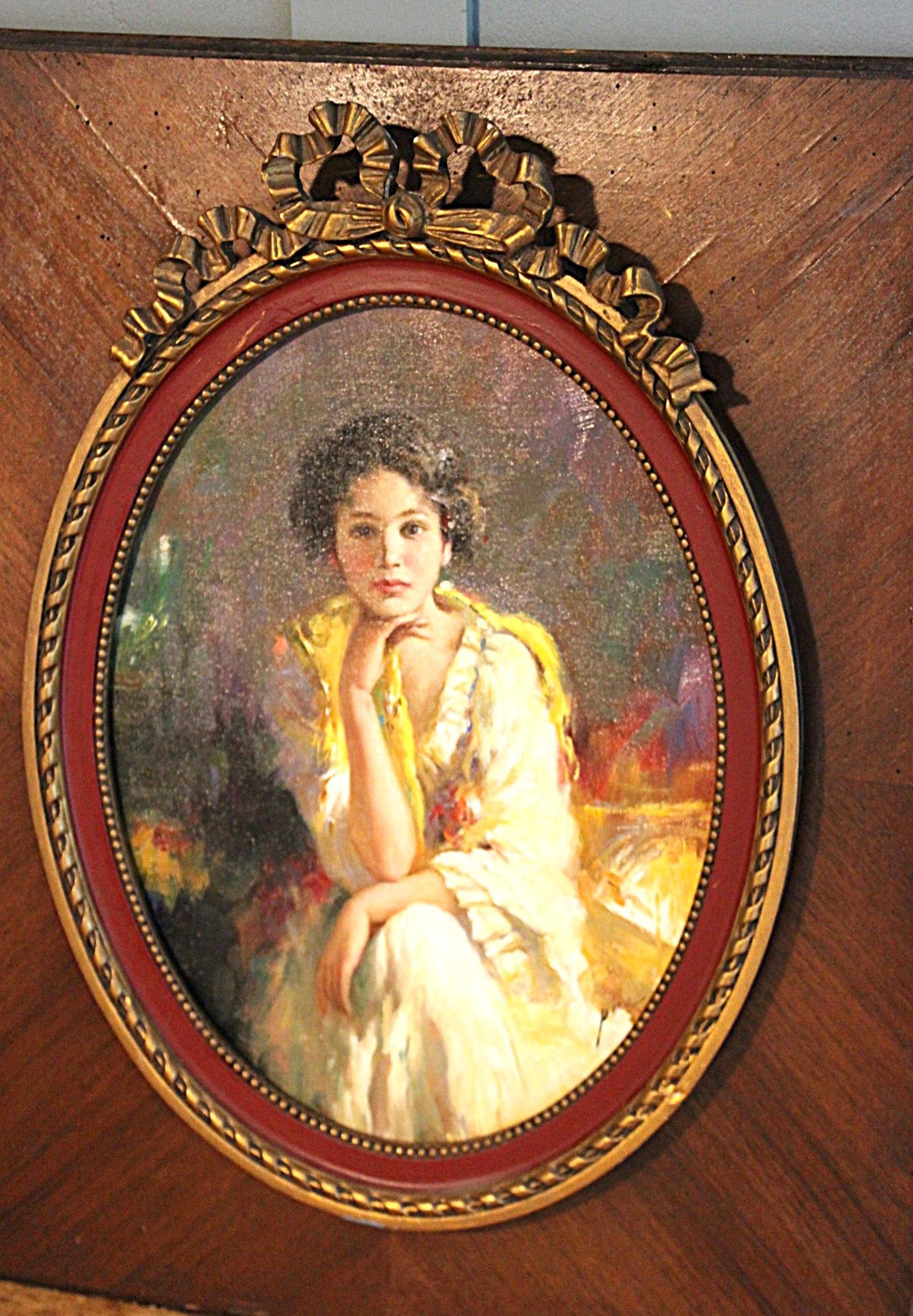 Porträt eines schönen italienischen Mädchens von Pino Daeni im Zustand „Gut“ im Angebot in Seaford, GB