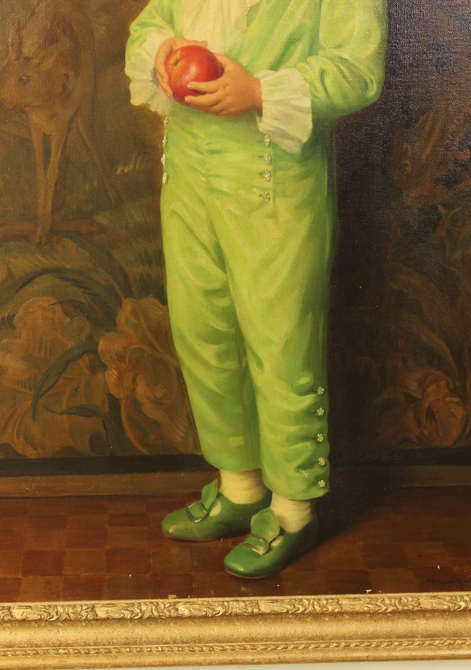English Portrait of Boy in Green