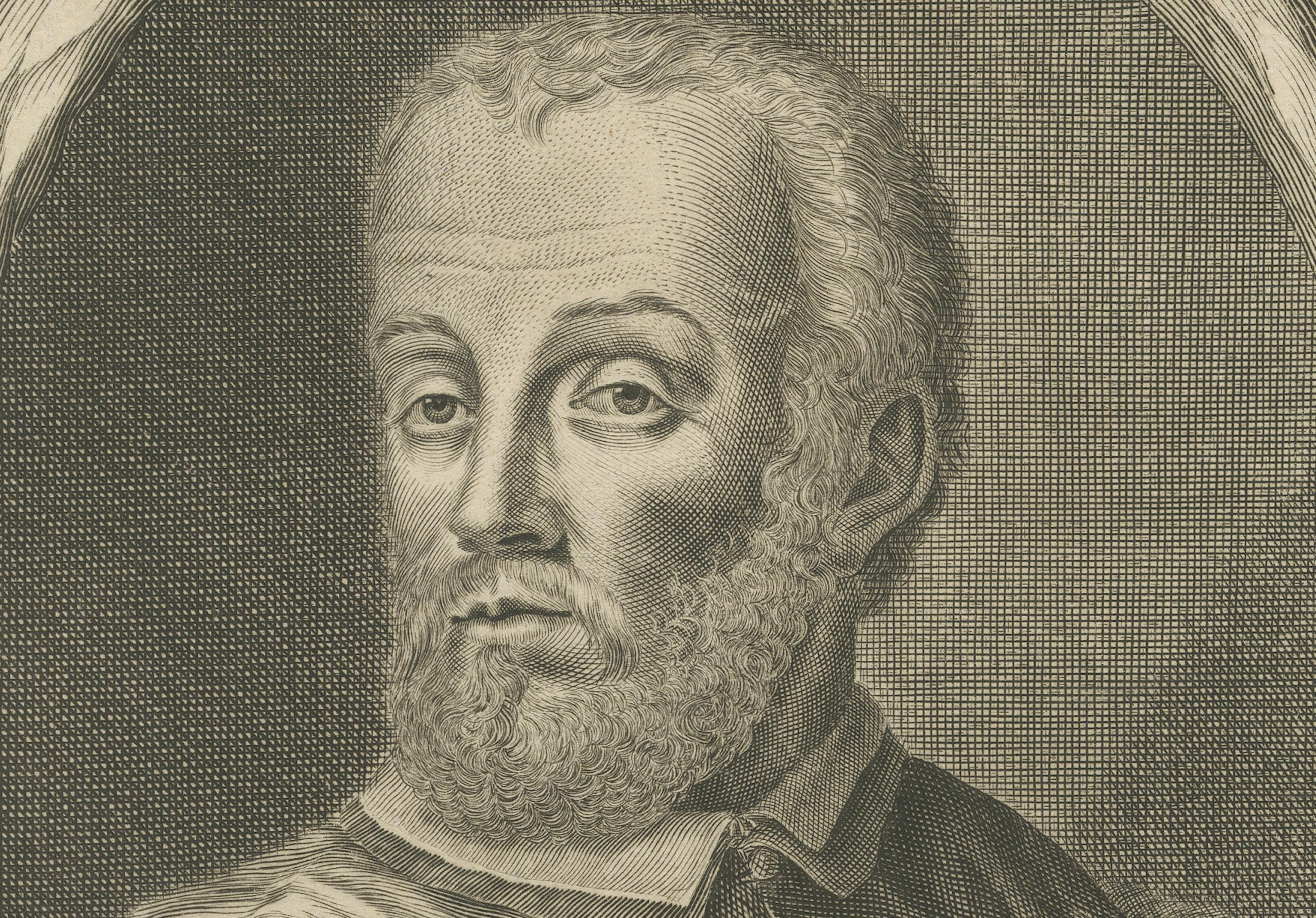Portrait du cardinal Granvelle - Gravure hollandaise, vers 1681 Bon état - En vente à Langweer, NL