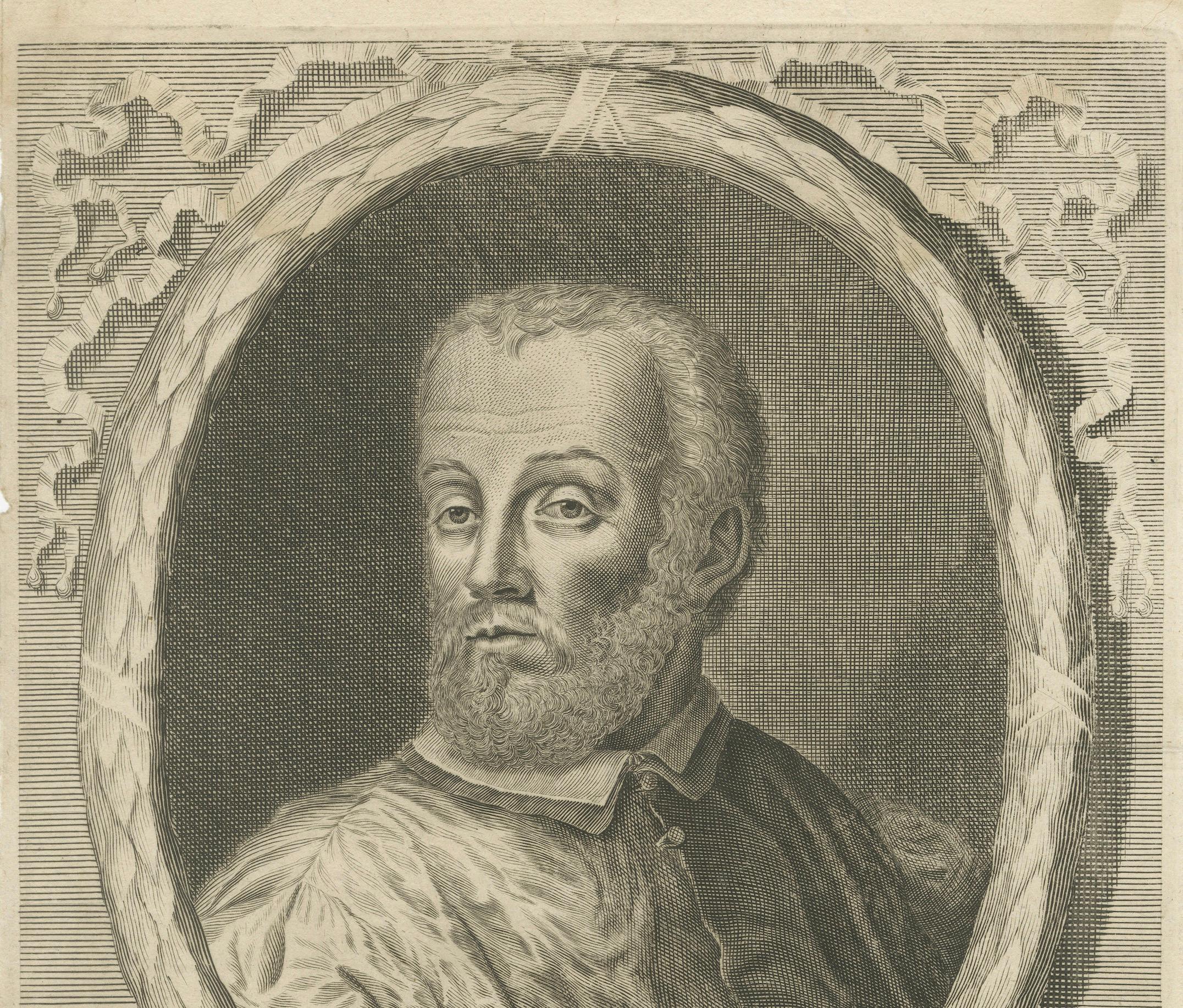 XVIIIe siècle et antérieur Portrait du cardinal Granvelle - Gravure hollandaise, vers 1681 en vente