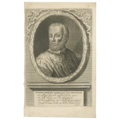 Portrait du cardinal Granvelle - Gravure hollandaise, vers 1681