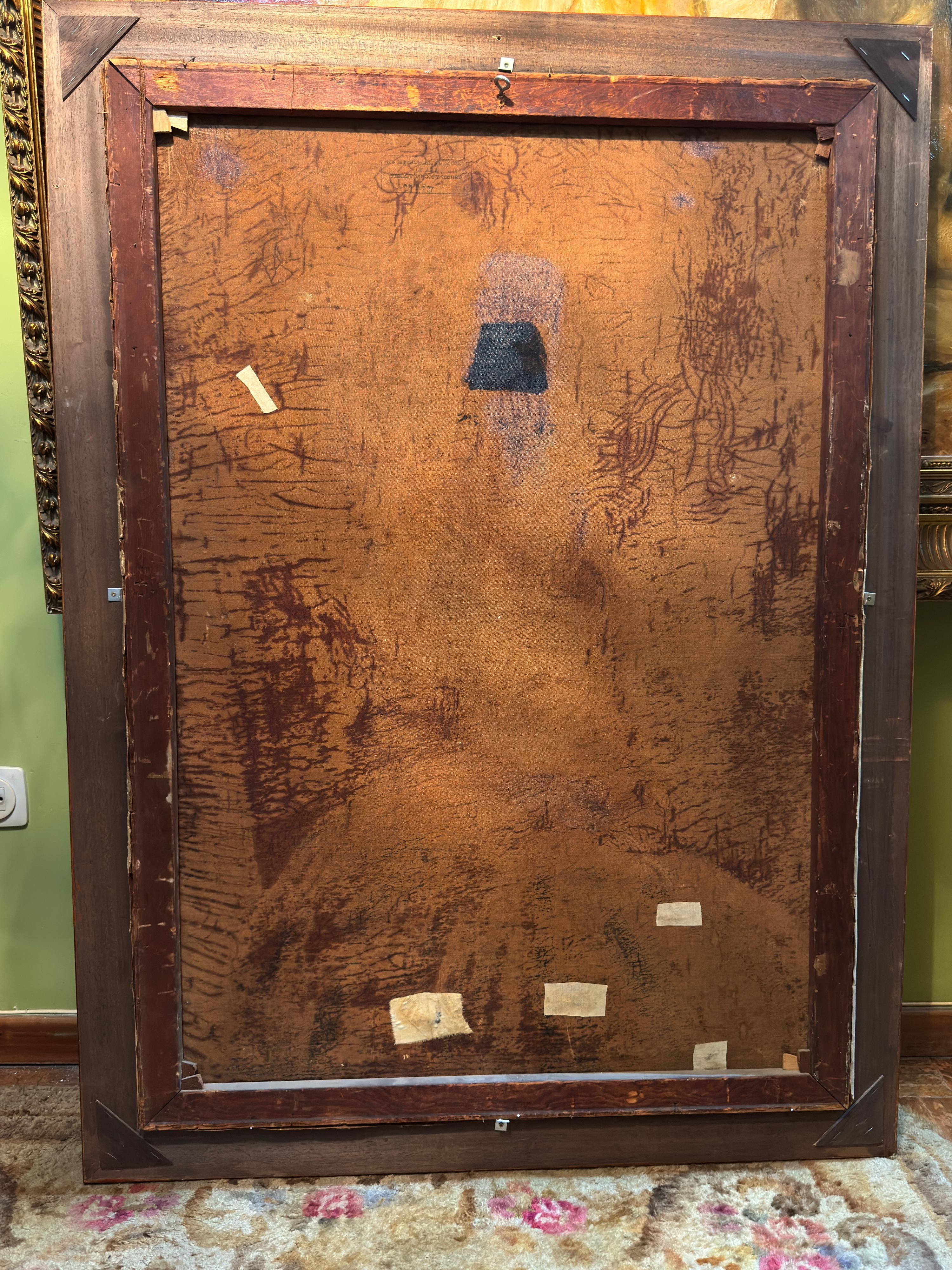 Retrato de Doña Narcisa Barañana de Goicoechea, Copia autorizada por el MET, óleo, 1937 Aceitado en venta