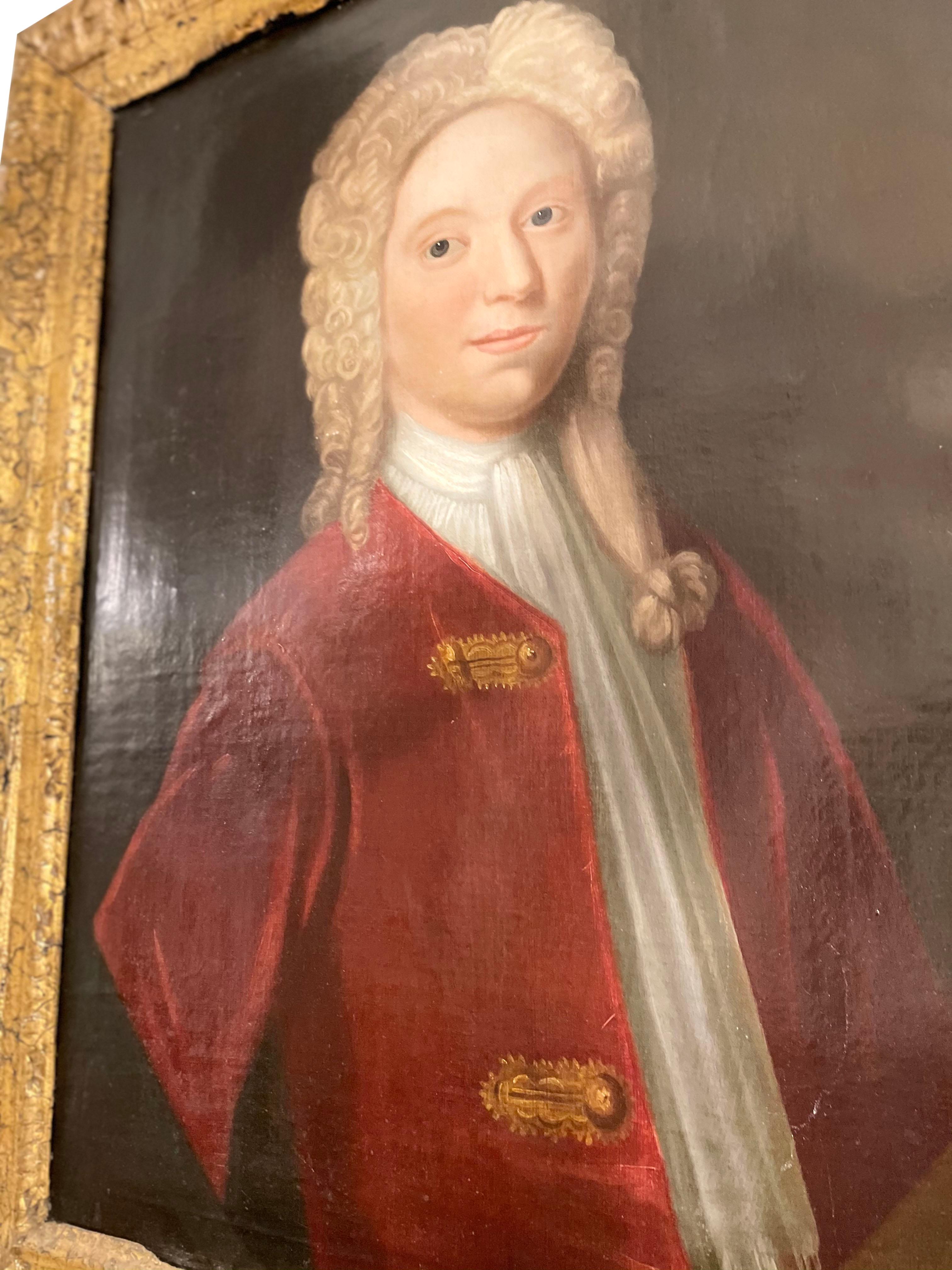 Portrait of English Gentleman, 18th Century In Good Condition In London, GB