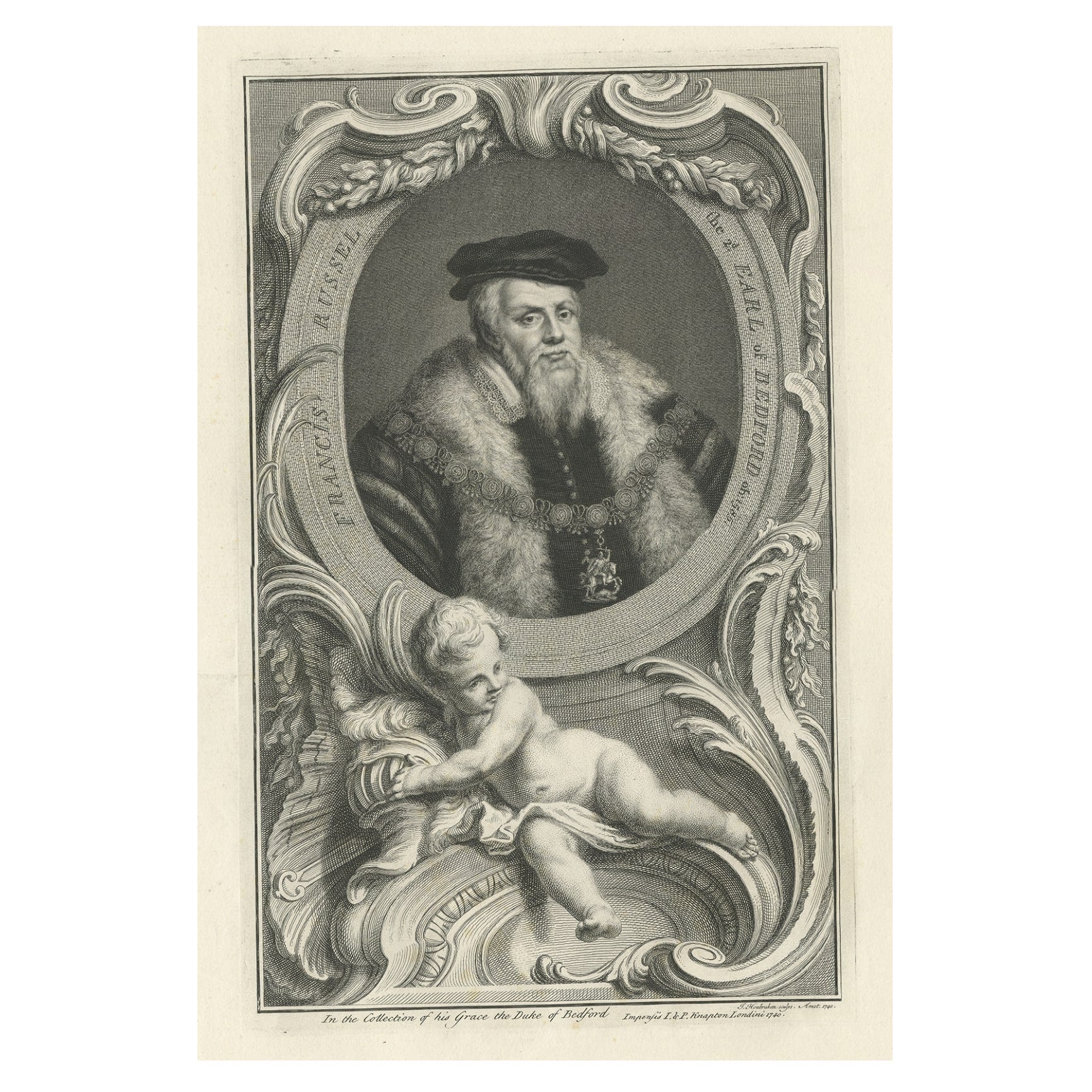 Portrait de Francis Russell, comte de Bedford, noble et politicien anglais