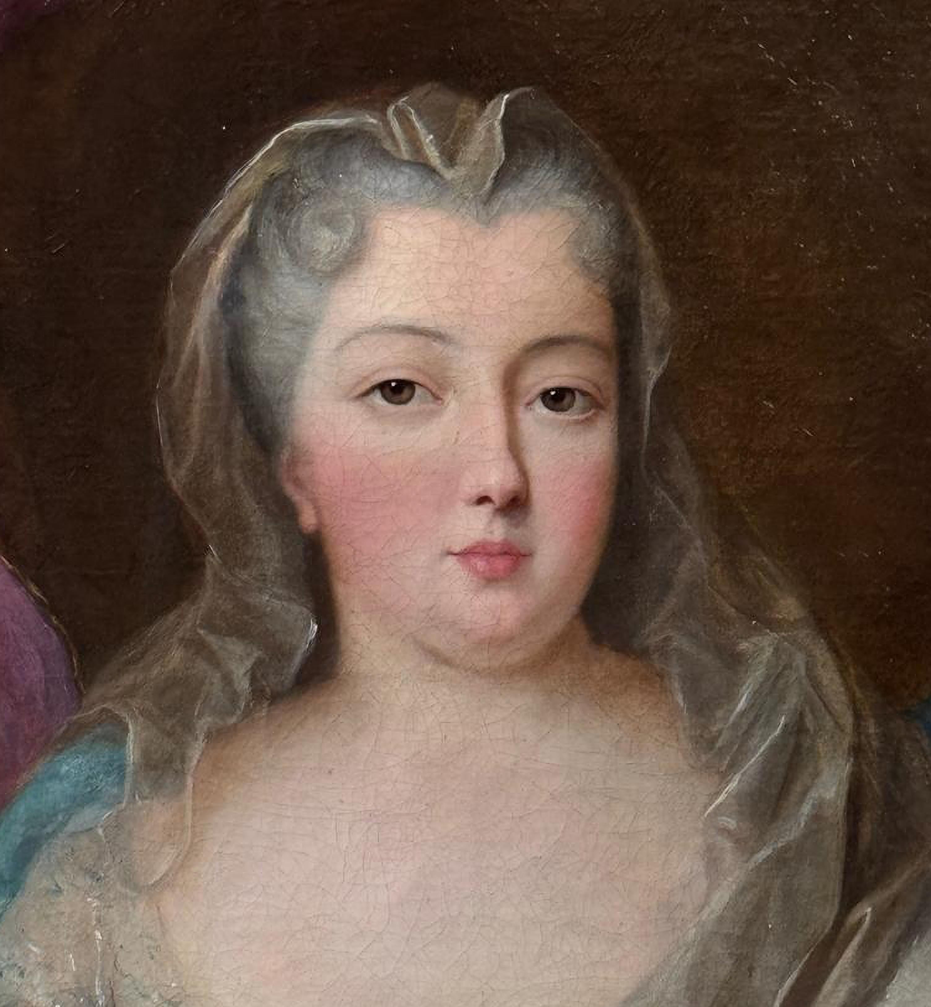 Portrait of Françoise-Marie d'Orléans, Duchess of Orleans, 18th Century (Barock) im Angebot