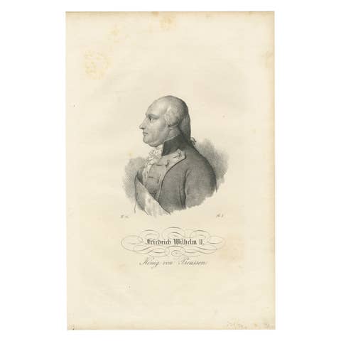 Portrait of Friedrich Wilhelm II, King of Prussia, early 19th century