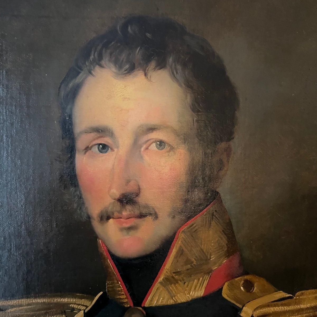Oiled Portrait Of General Goethals Attributed to Gustaaf Wappers (1803-1874)  For Sale