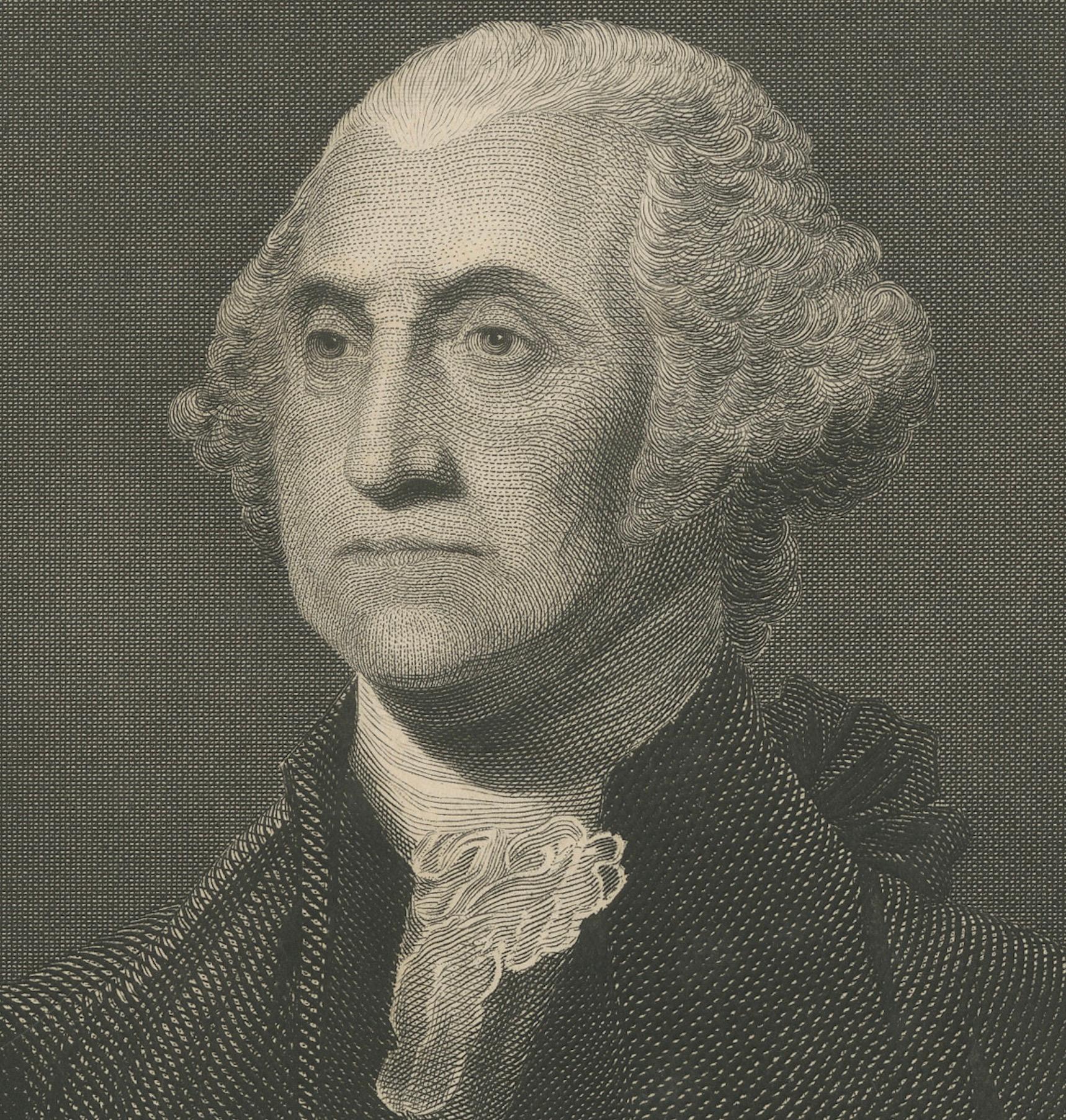 Retrato de George Washington - Grabado de mediados del siglo XIX Mediados del siglo XIX en venta