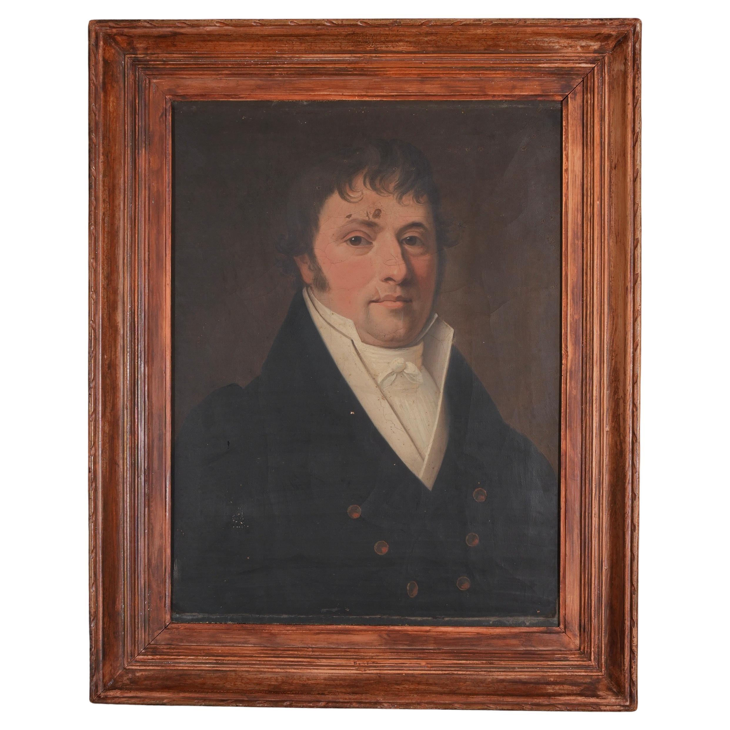 Portrait of Gilles Armand Vaquier de la Baume c. 1825 For Sale