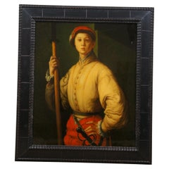 Ritratto di alabardiere Cosimo de Medici Soldato Pittura ad olio dopo Pontormo 30"