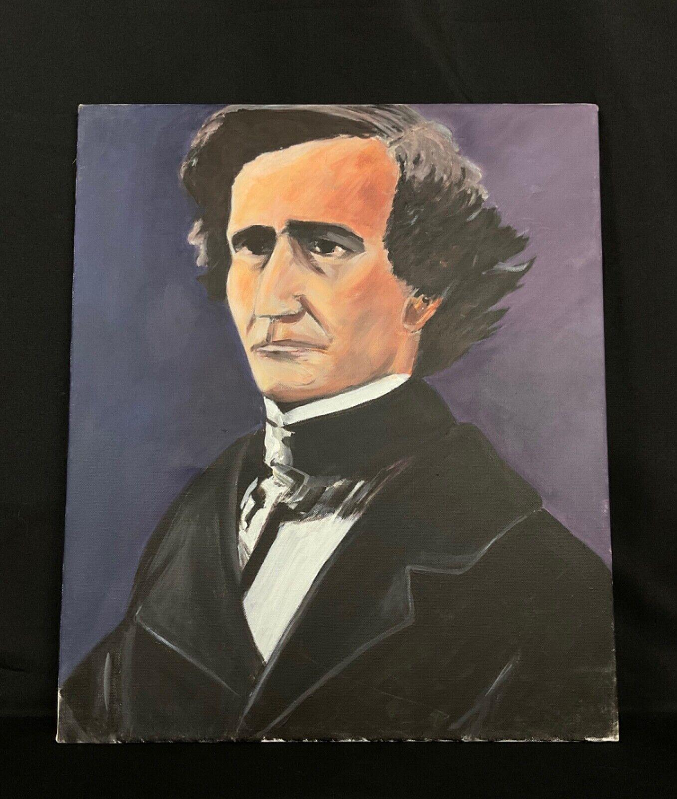 XX secolo Ritratto di Hector Berlioz - Pittura acrilica di J. Boving, Mâconnais - 2Y562 in vendita