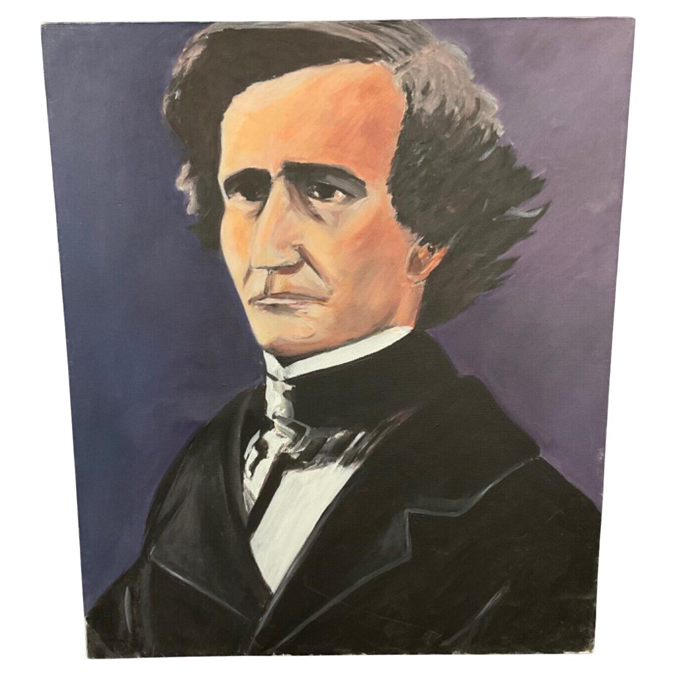 Portrait of Hector Berlioz – Acrylic Painting by J. Boving, Mâconnais - 2Y562