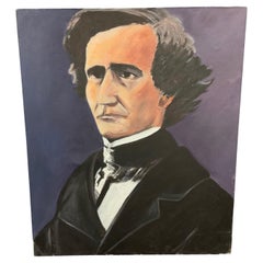 Retrato de Hector Berlioz - Pintura acrílica de J. Boving, Mâconnais - 2Y562