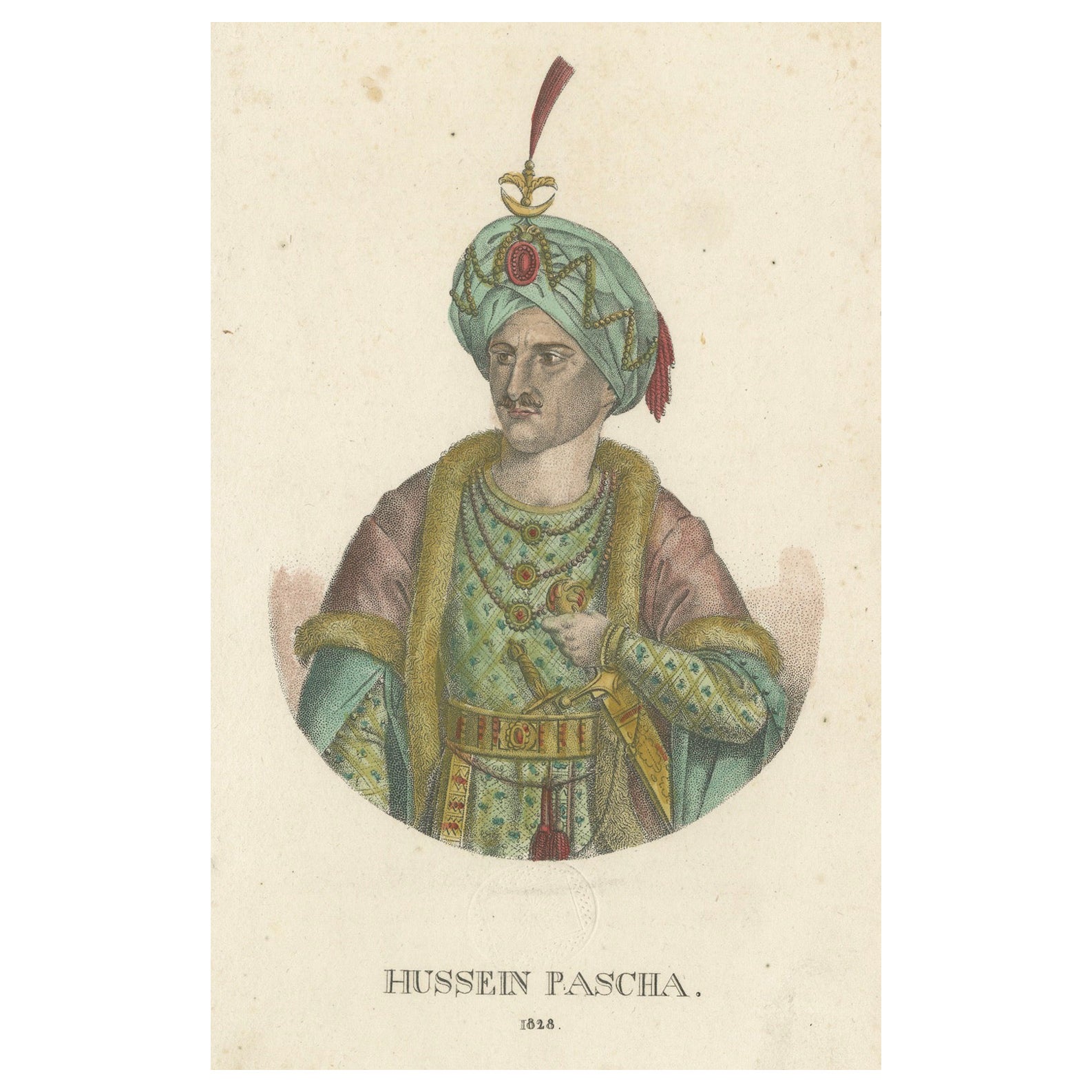 Portrait of Hussein Pasha, 1828: An Ottoman Leader in Orientalist Art, ca.1830