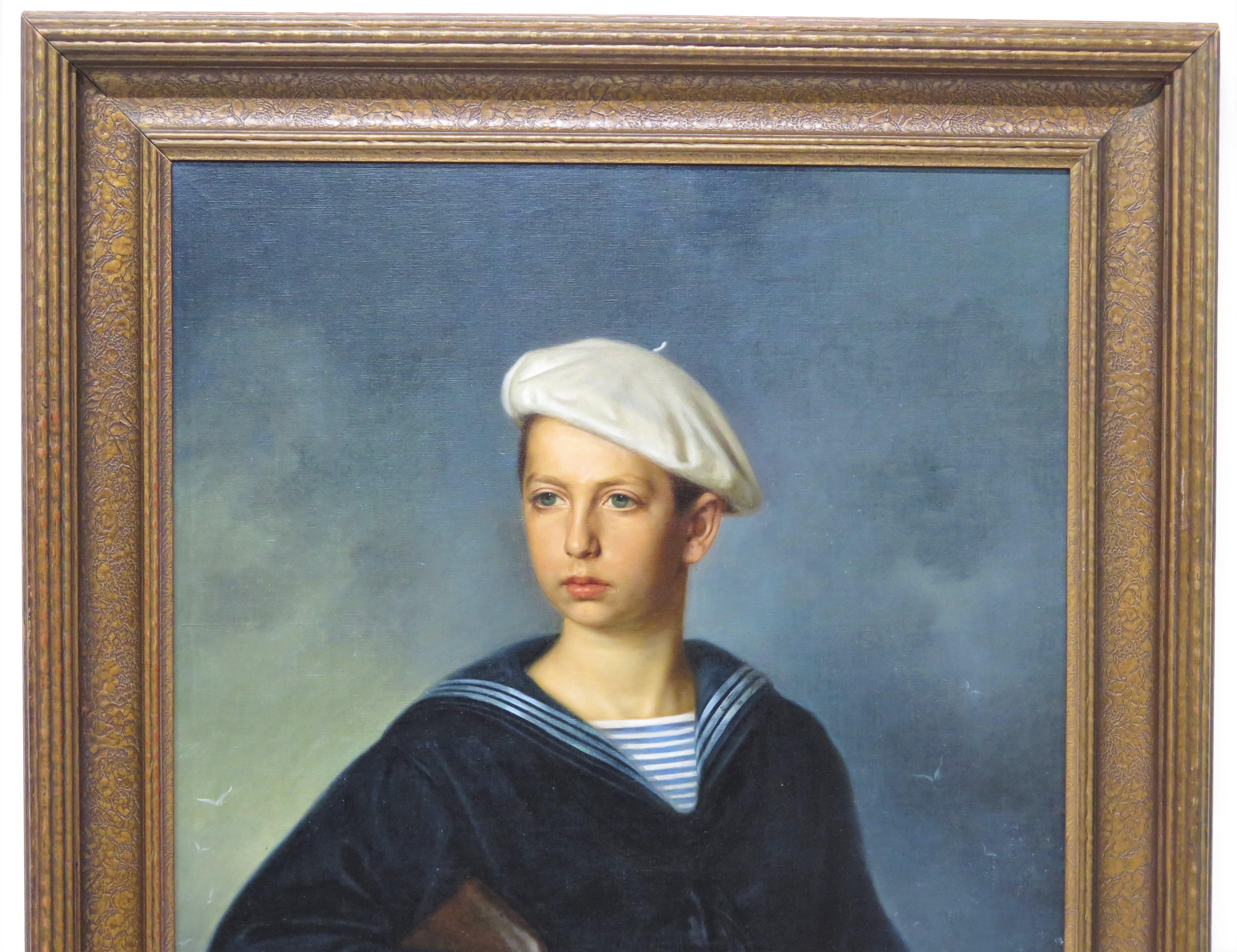 Victorien Portrait de l'infant Jaime de Borbon (1870-1931) Duke de Madrid en vente