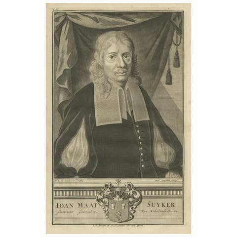 Portrait of Ioan Maat Suyker: Governor-General of the Dutch East Indies, 1724