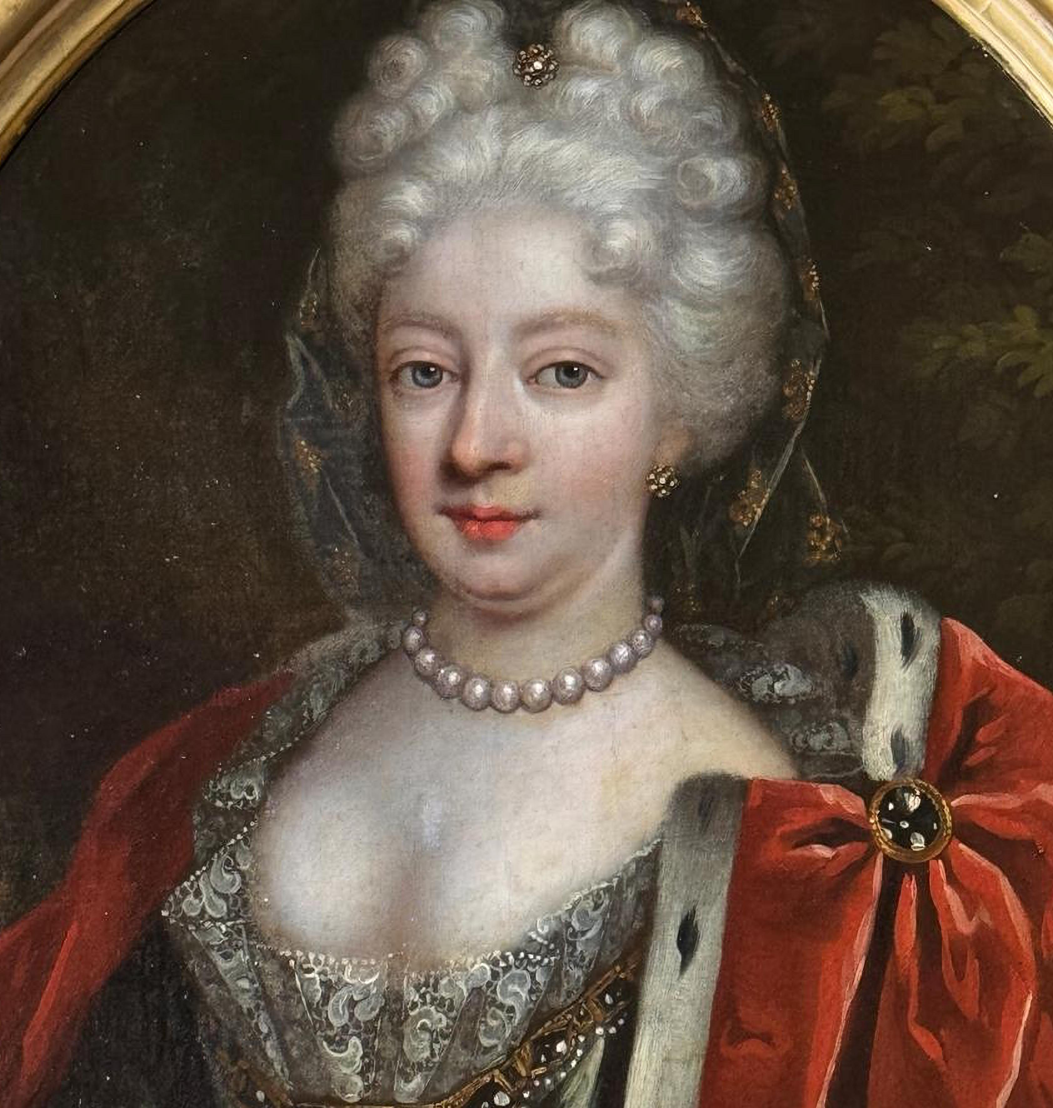 Portrait of Isabella Farnese, Queen Consort of Spain, 18th Century (Barock) im Angebot