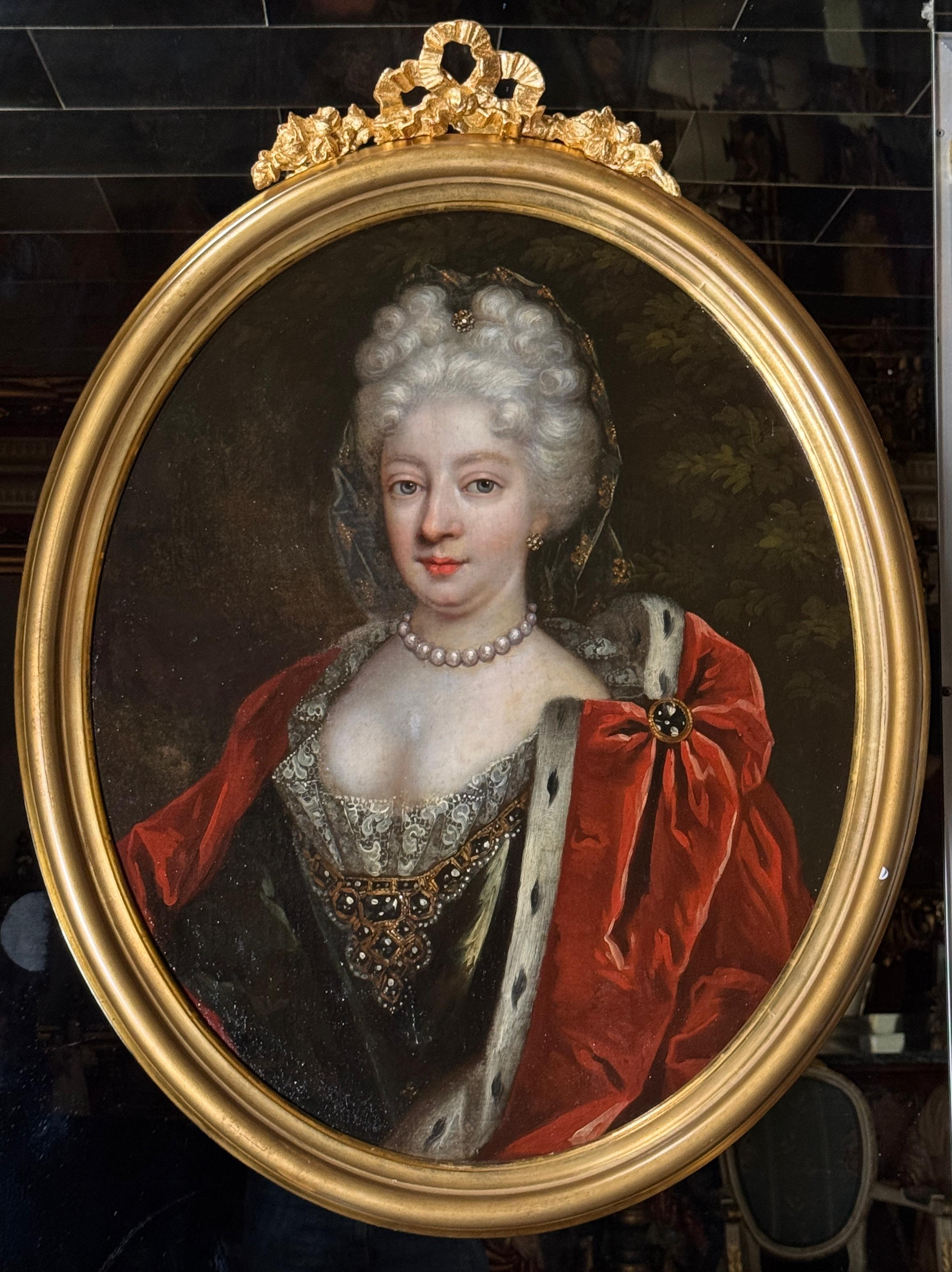 Portrait of Isabella Farnese, Queen Consort of Spain, 18th Century (Spanisch) im Angebot