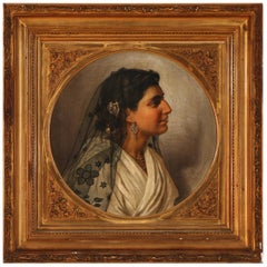 Portrait of Italian Woman by Wenzel Tornøe