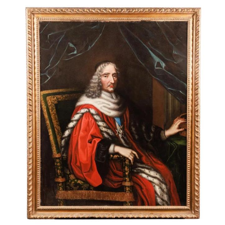 Portrait d'Antoine Jean de Mesmes (Premier Président), peinture à l'huile sur toile C.C.