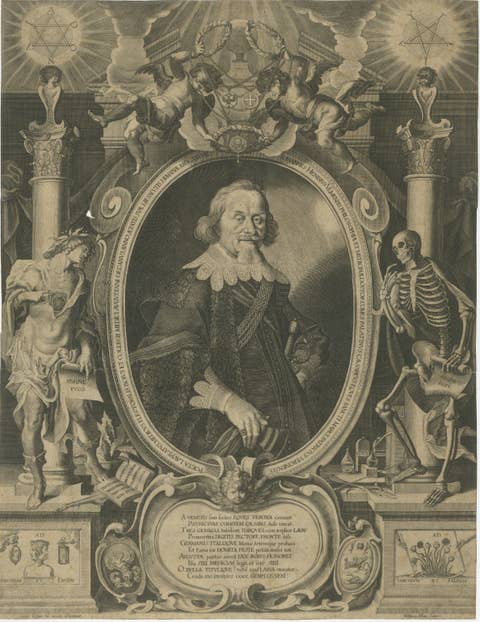 Portrait of Johannes Henisius by Wolfgang and Lucas Kilian, Augsburg, 1638