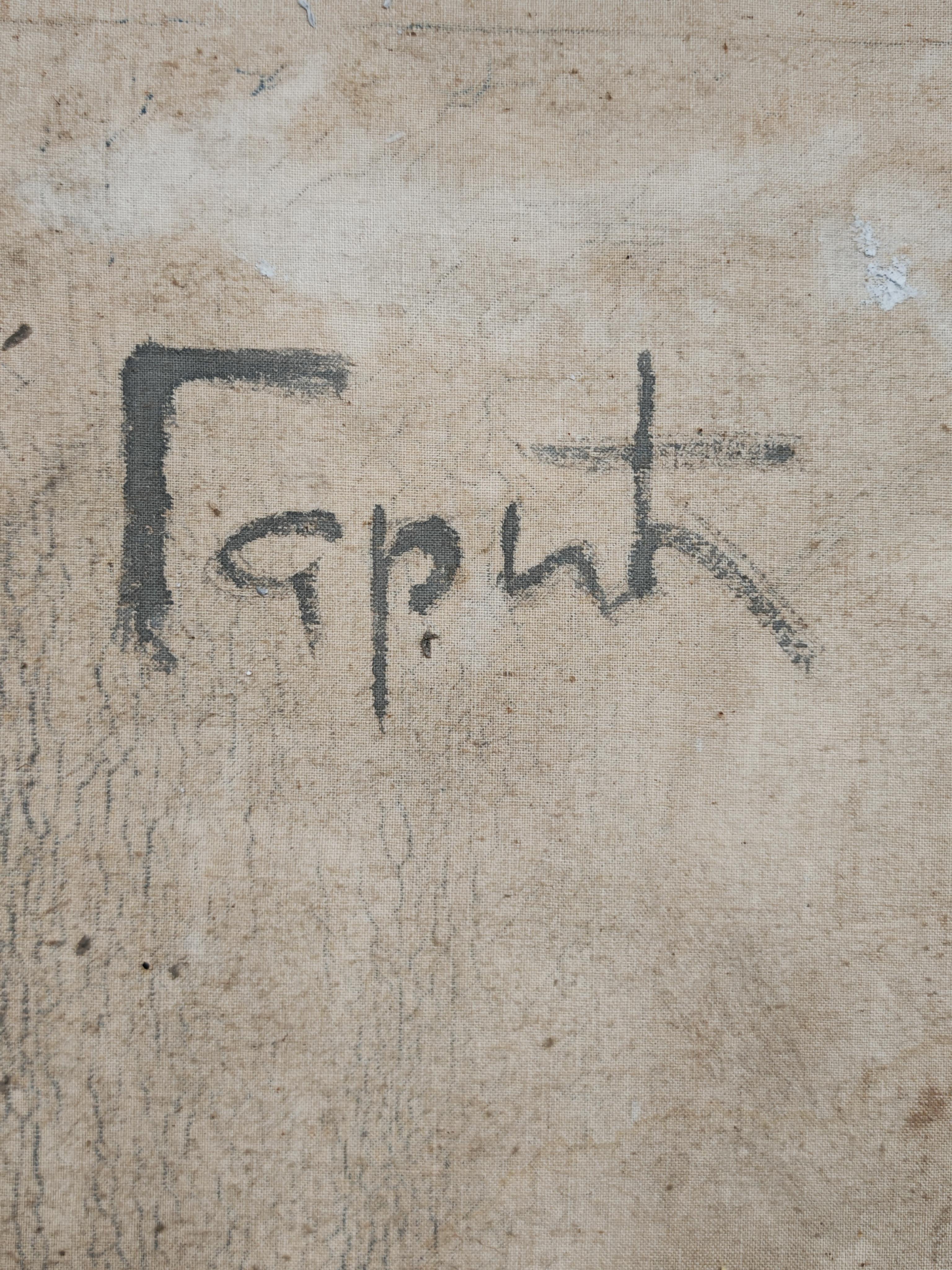 Porträt von Josip Broz Tito von Slobodan Garic, Öl auf Leinwand, Jugoslawien 1970 im Angebot 5