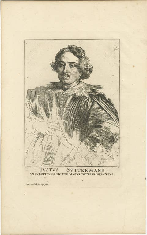 Portrait of Justus Sustermans, Flemish Painter to the Grand Duke of Florence