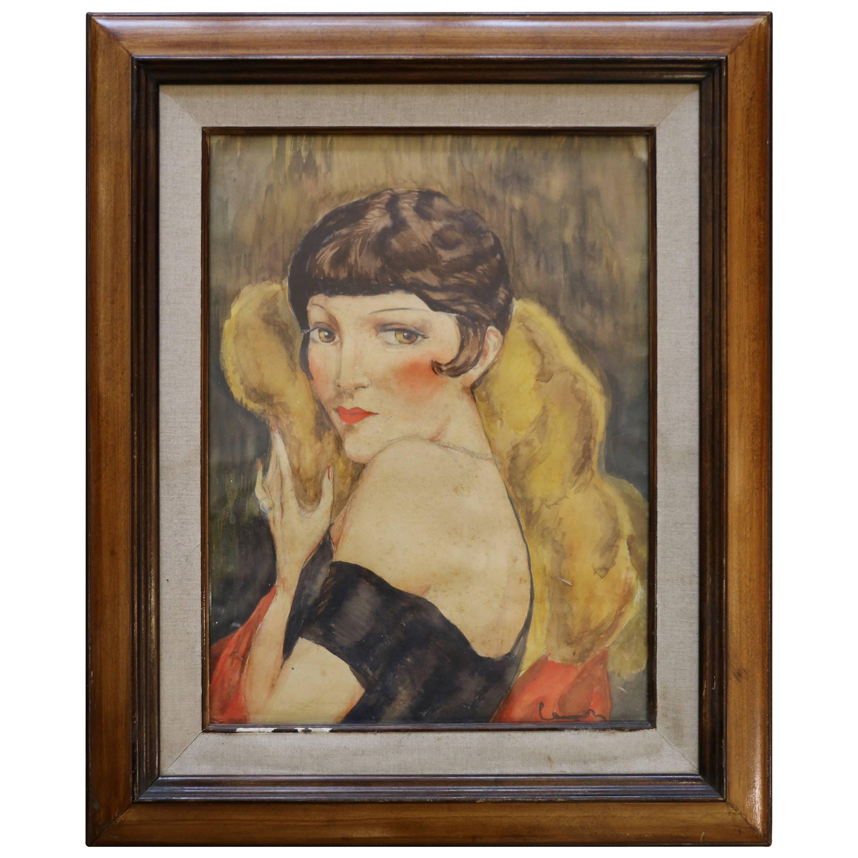 Porträt von Kiki de Montparnasse von Charles Camoin "zugeschrieben":: Frankreich:: 1920er Jahre
