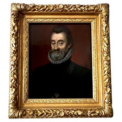 Portrait of King Henri IV of France Oil on Canvas 1553-1610