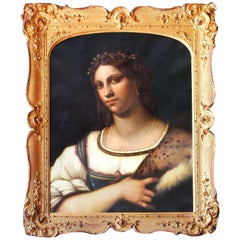 Portrait de La Fornarina d'après Sebastian Del Piombo