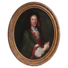 Portrait of Lars Gathenhielm '1689-1718' in Gilded Worked Frame