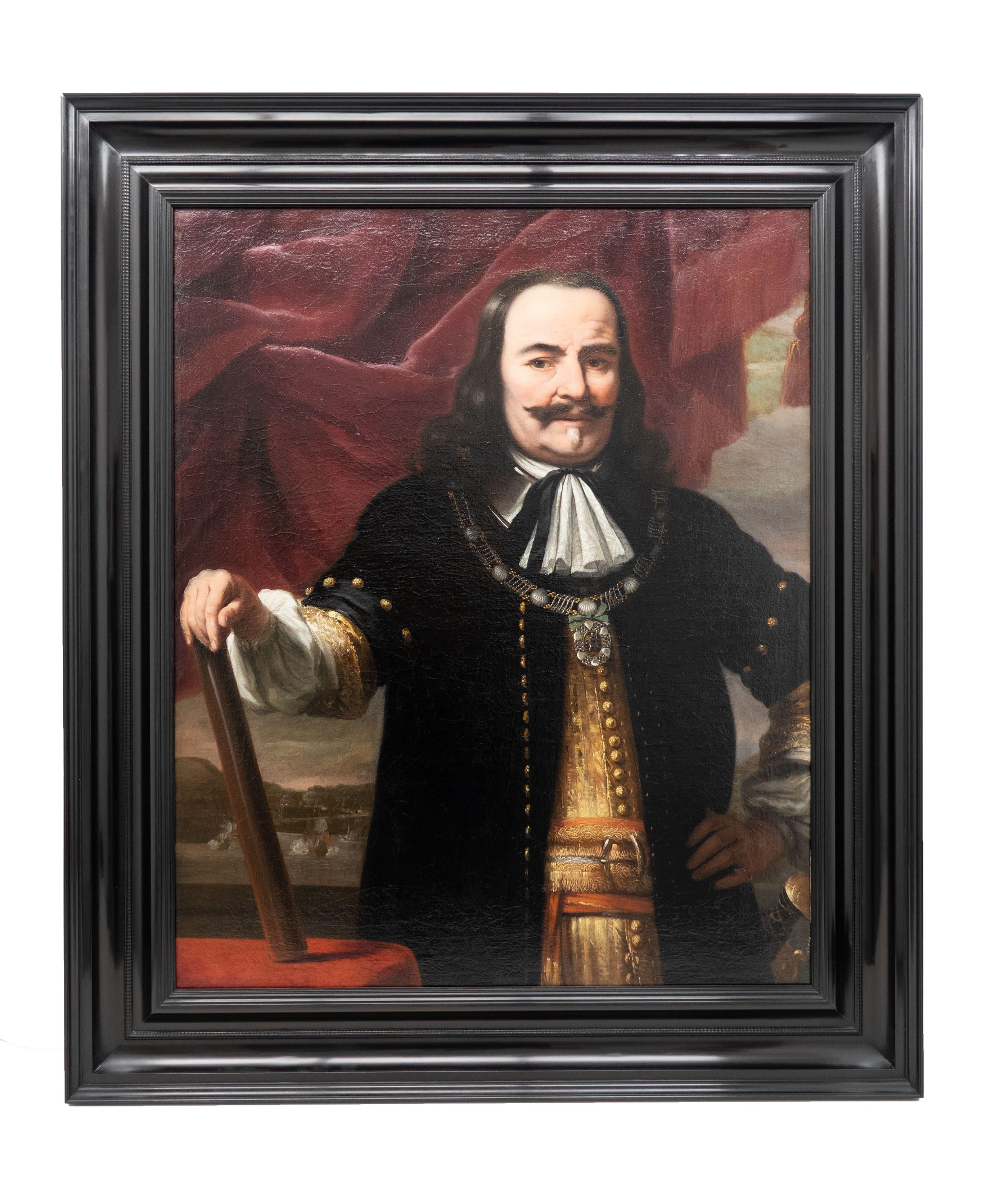 Portrait of Lieutenant Admiral Michiel Adriaensz. de Ruyter by Ferdinand Bol For Sale 3